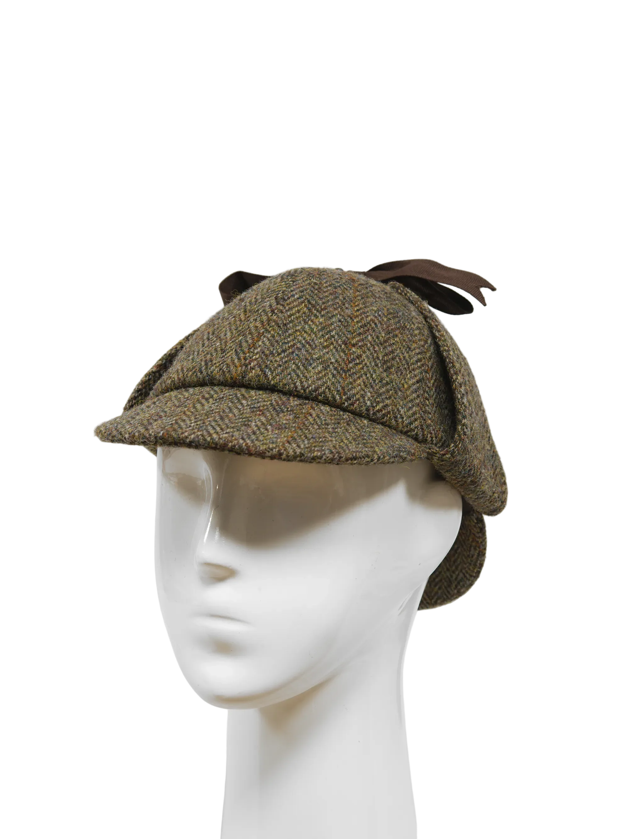 Deerstalker/Sherlock Hat - Brown Herringbone With Overcheck (FW2013) - Image 3