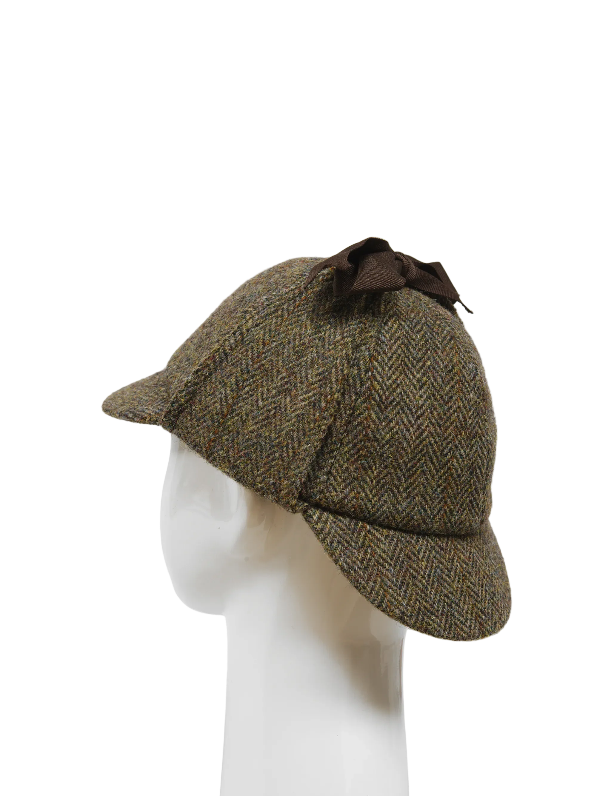 Deerstalker/Sherlock Hat - Brown Herringbone With Overcheck (FW2013) - Image 5