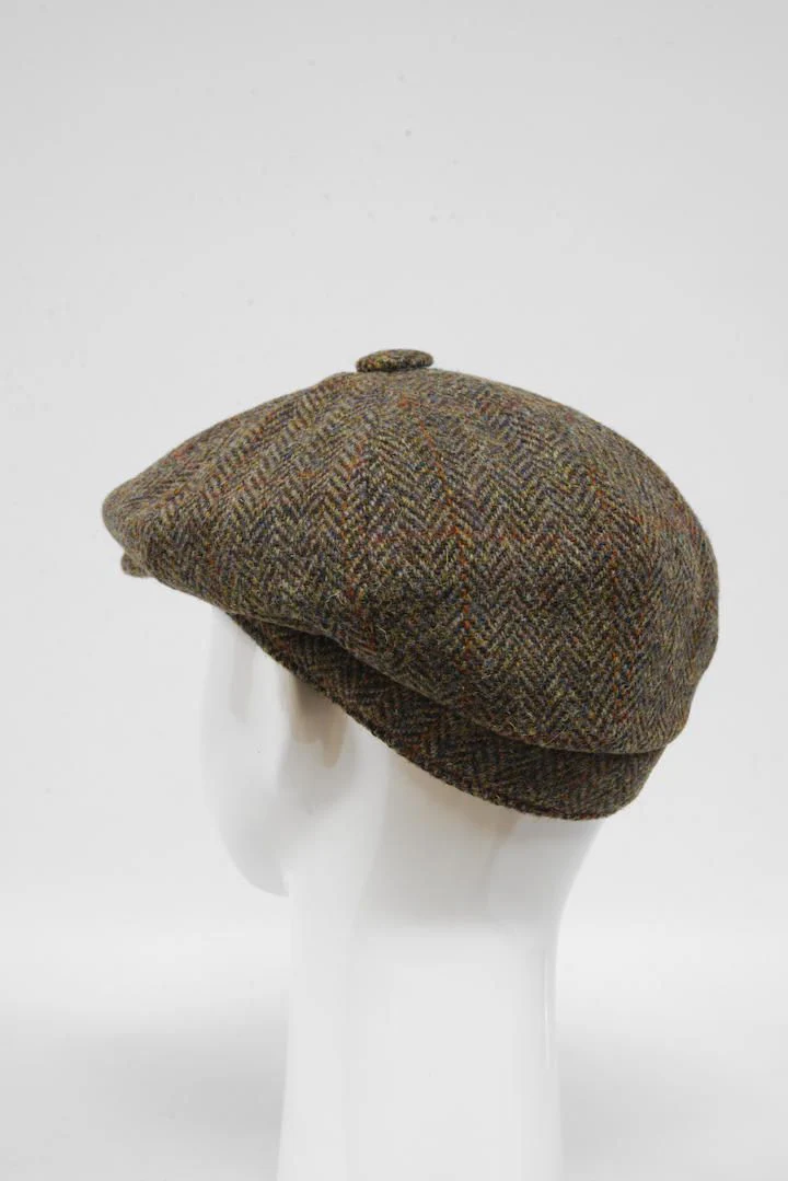 Harris Tweed 8 Piece Flat Cap - HB40 (HW) - Image 5