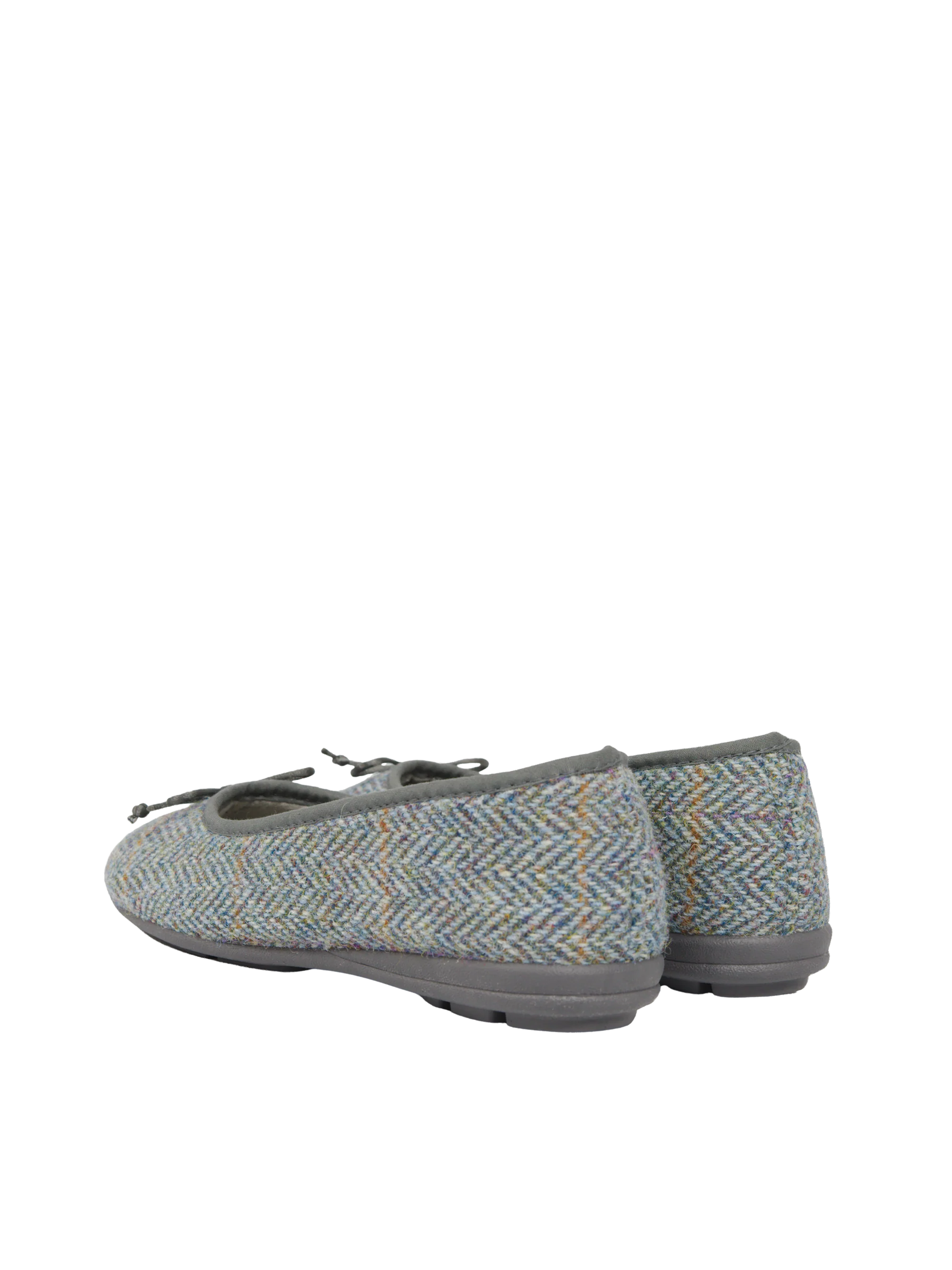 Harris Tweed Ballerina Pumps - HB132 Opal - Image 3