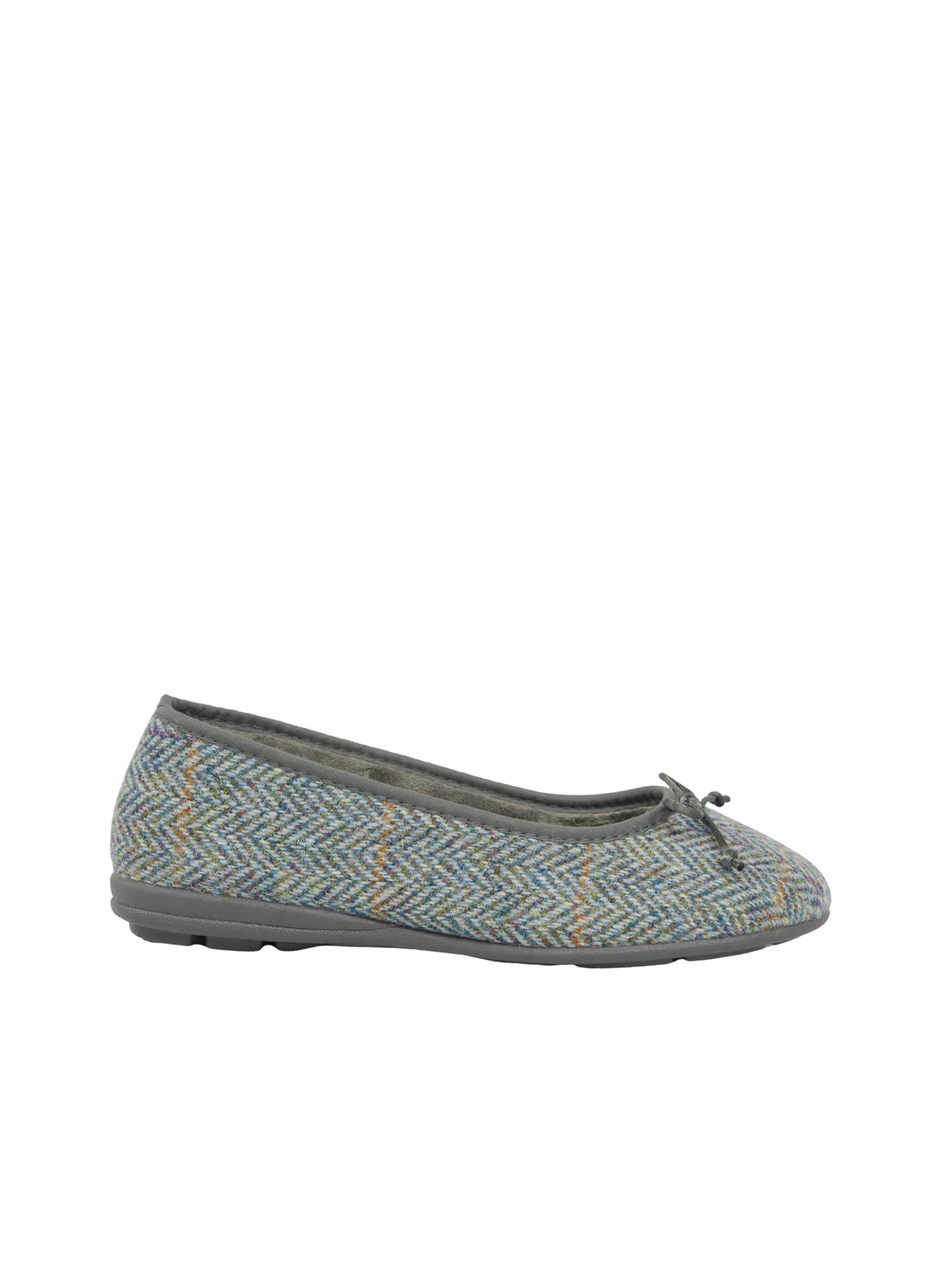 Harris Tweed Ballerina Pumps - HB132 Opal - Image 5