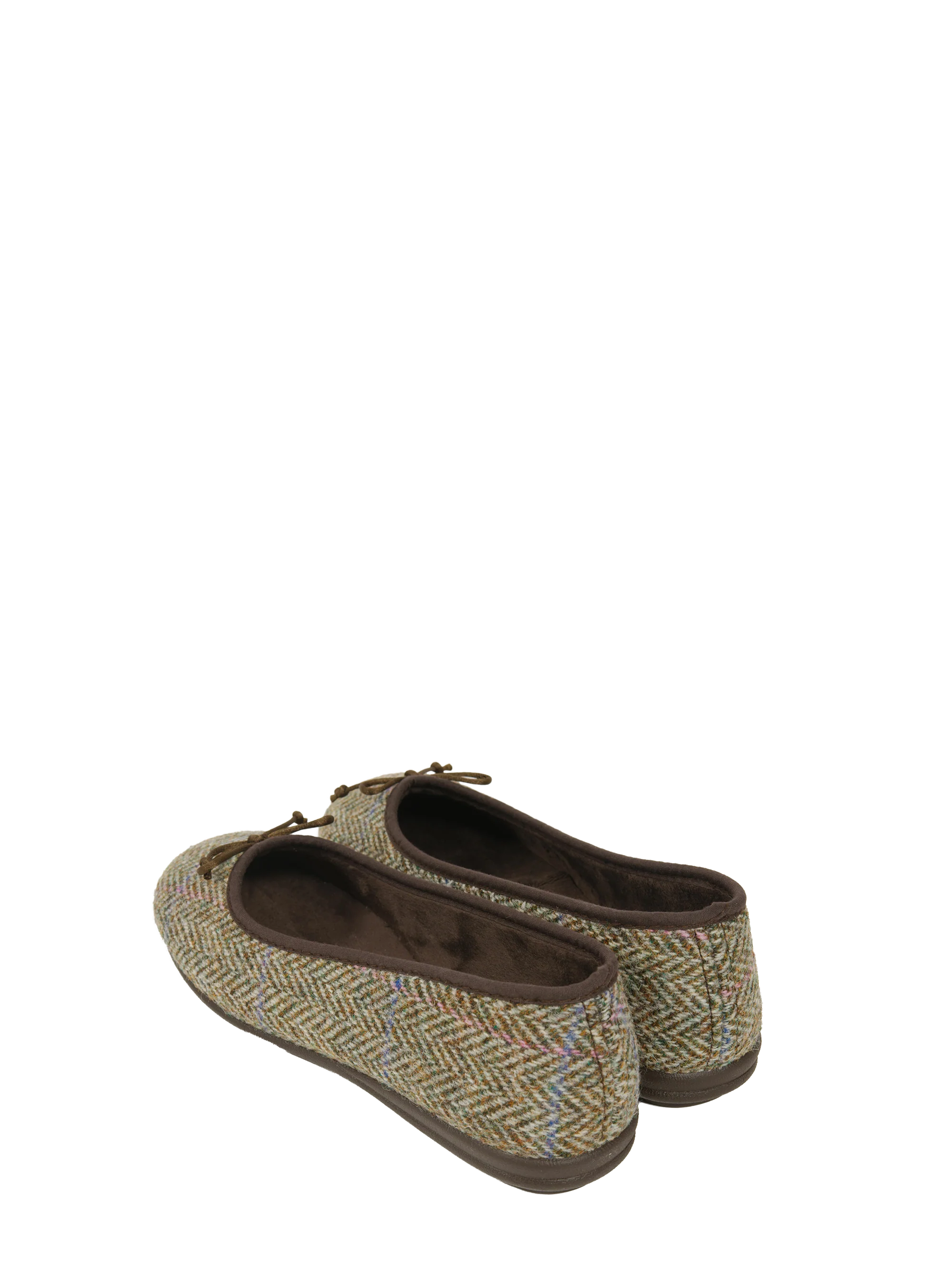 Harris Tweed Ballerina Pumps - Pastel - Image 2
