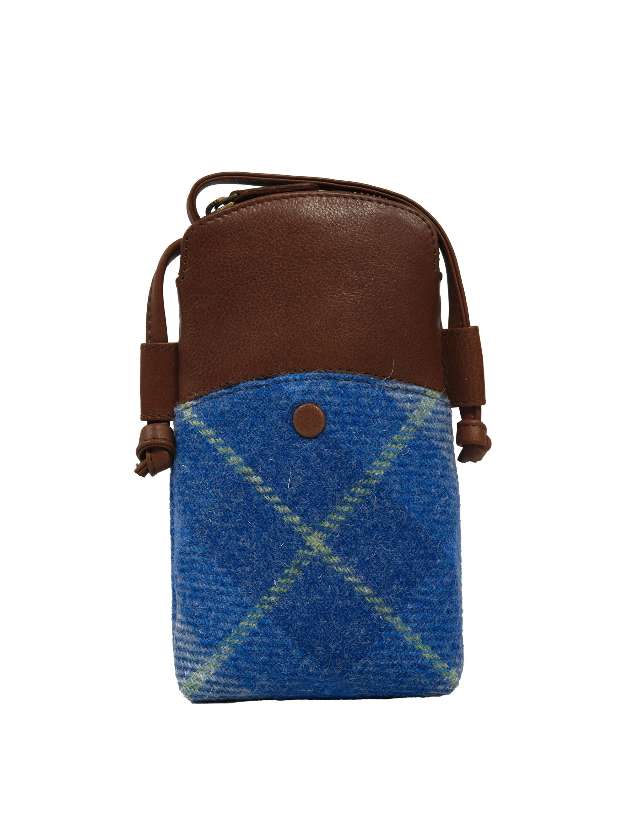 Harris Tweed Barvas Bag - A069 (Brown Leather) - Image 3
