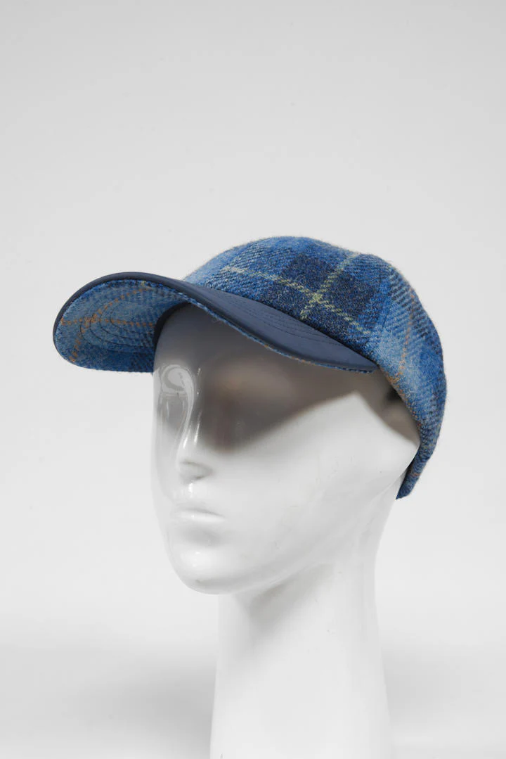 Harris Tweed Baseball Cap - Blue Pastels (HH) - Image 3