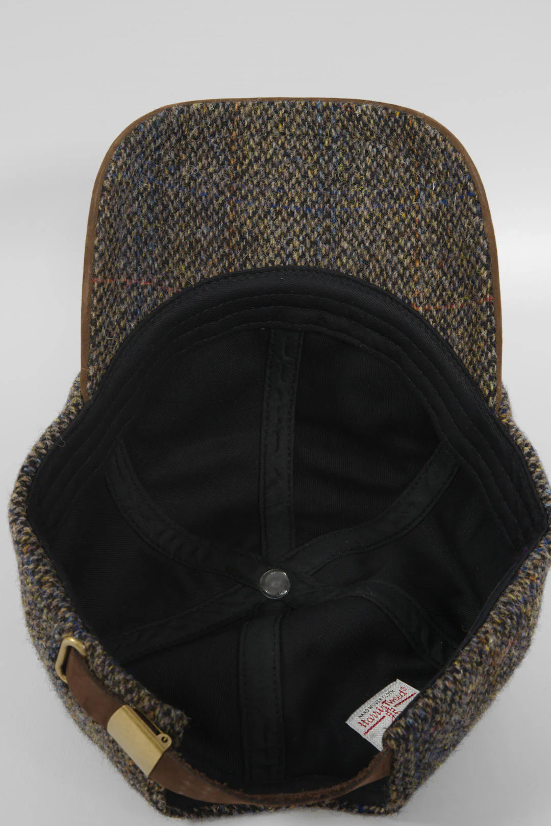 Harris Tweed Baseball Cap - Glencairn Grey (HH) - Image 8