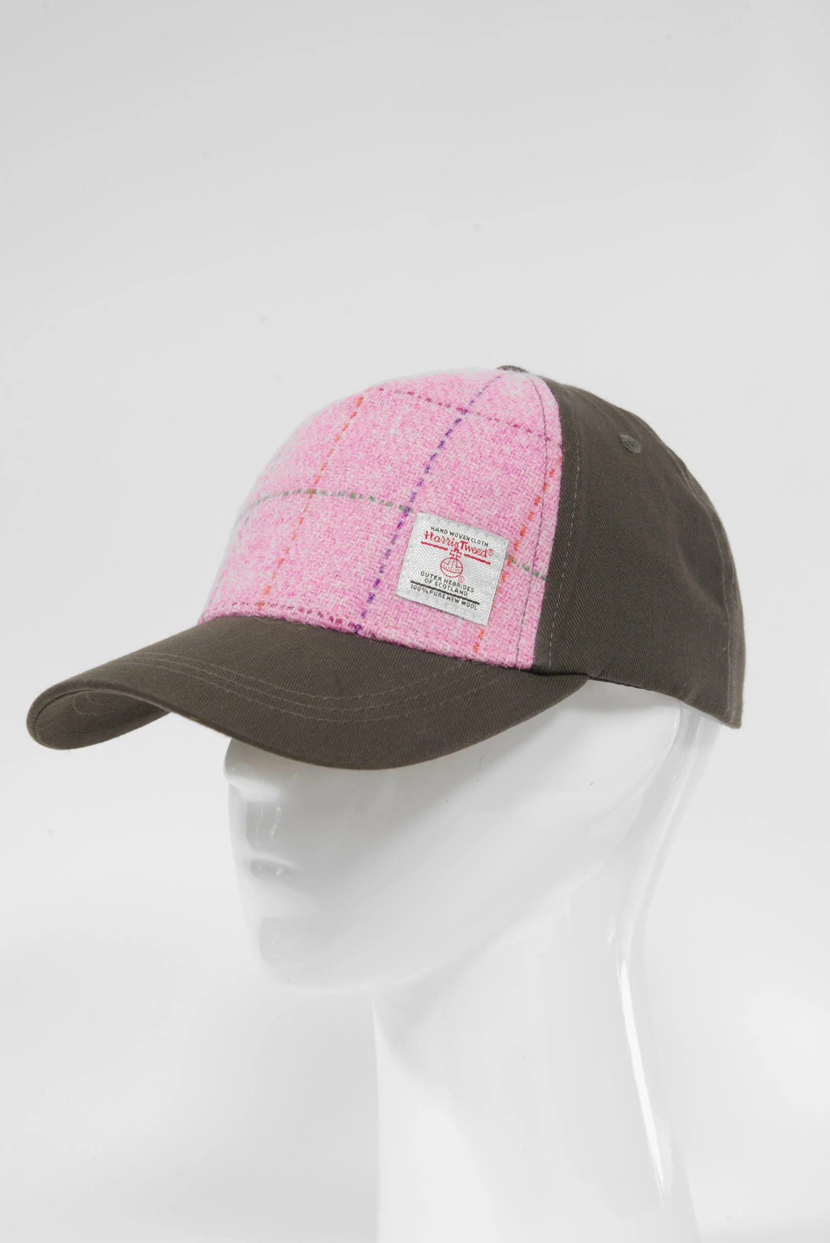 Harris Tweed Baseball Cap - Pink w/OC (GA) - Image 4