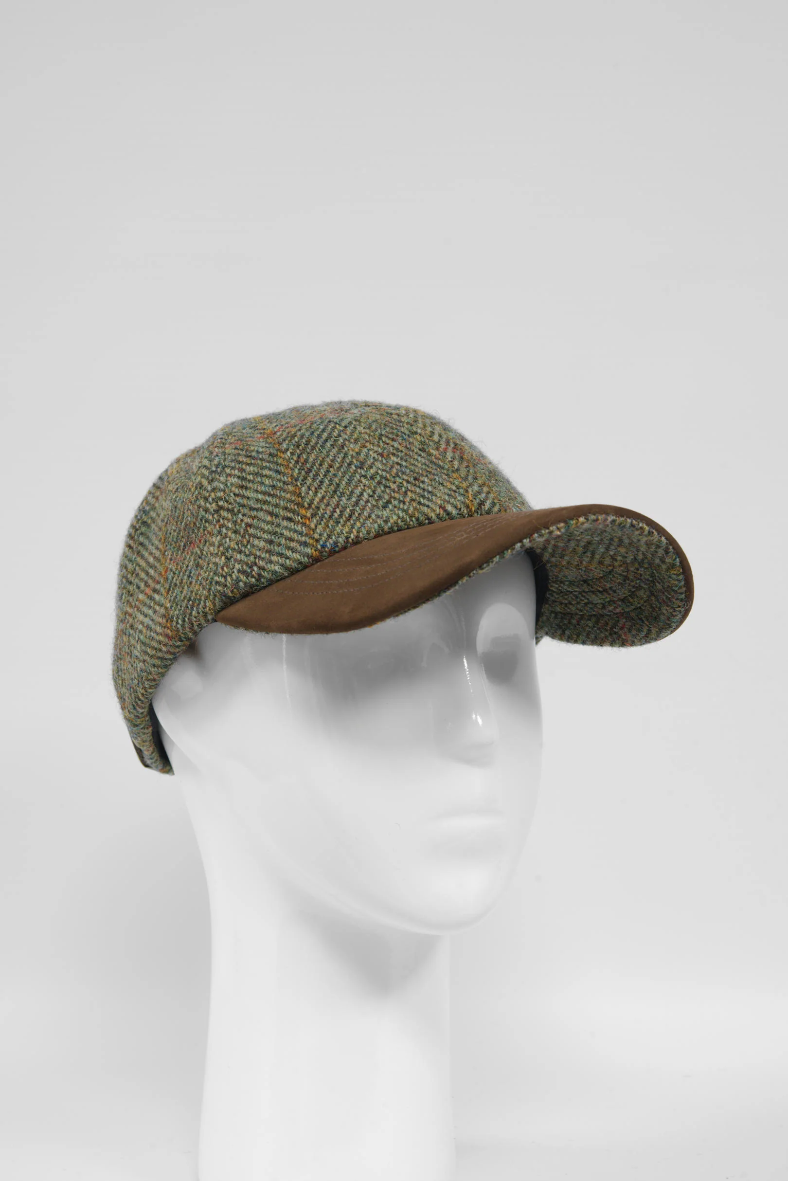 Harris Tweed Baseball Cap - Sage/Wine/Gold (HH) - Image 2