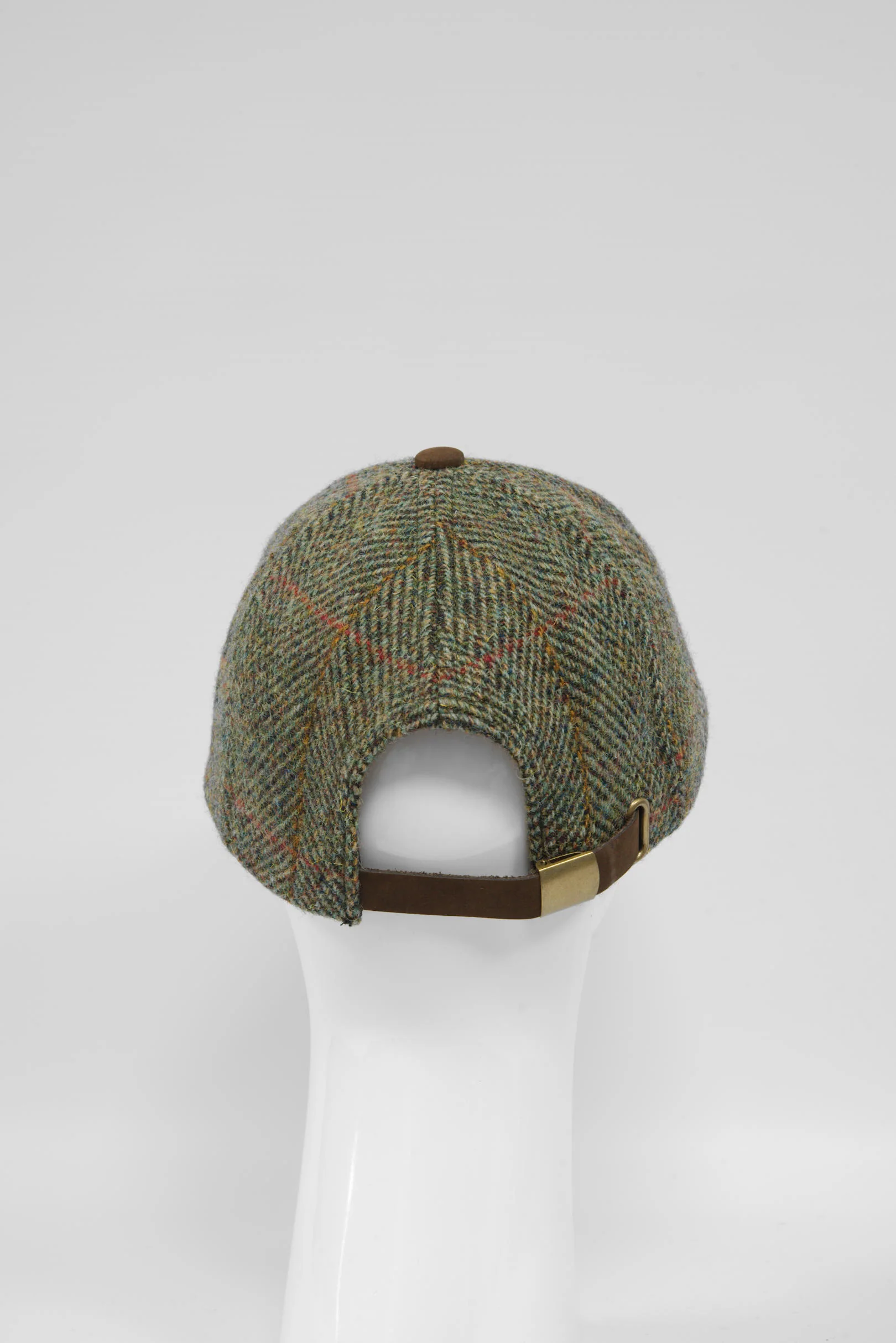 Harris Tweed Baseball Cap - Sage/Wine/Gold (HH) - Image 6