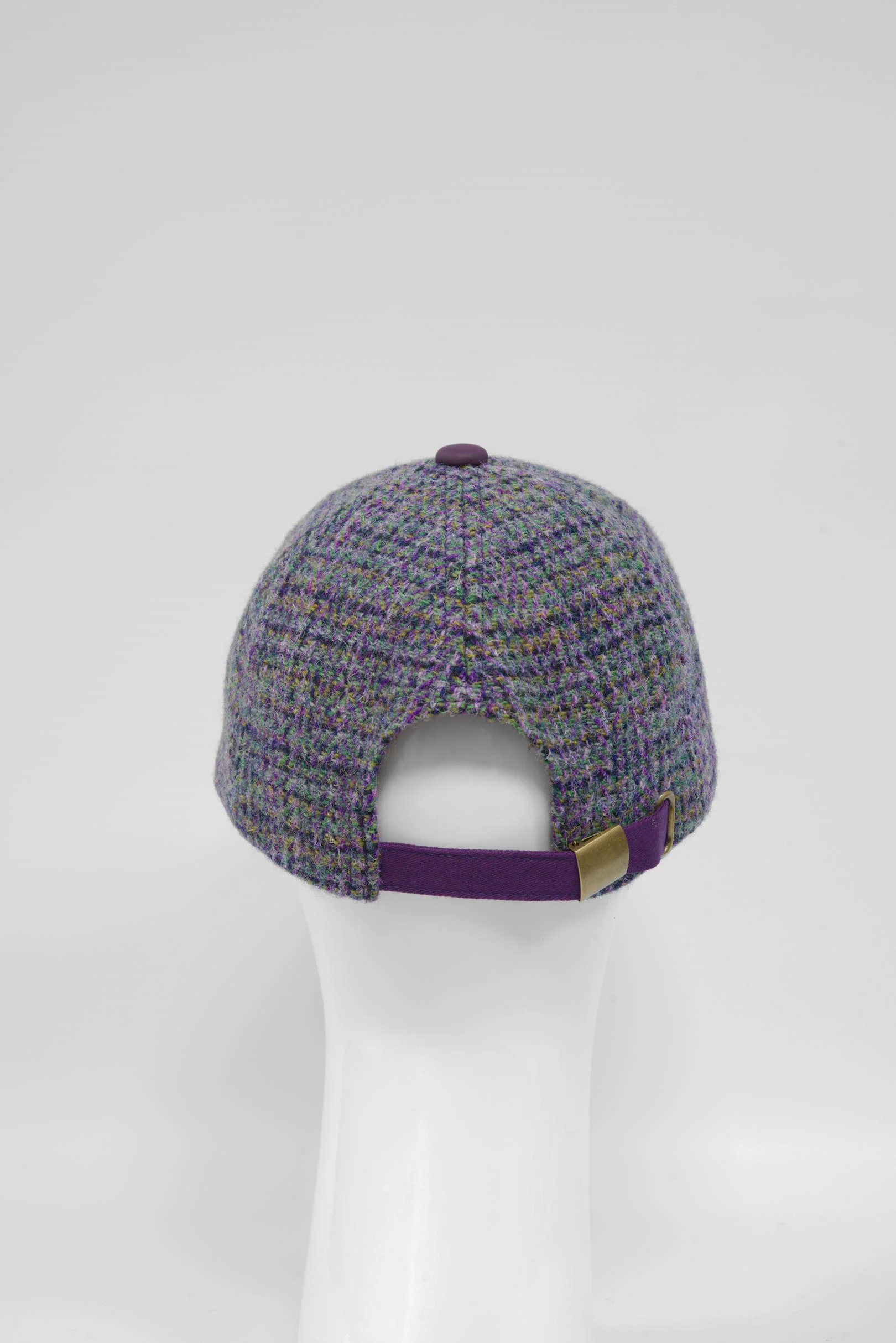 Harris Tweed Baseball Cap - Thistle (HH) - Image 6