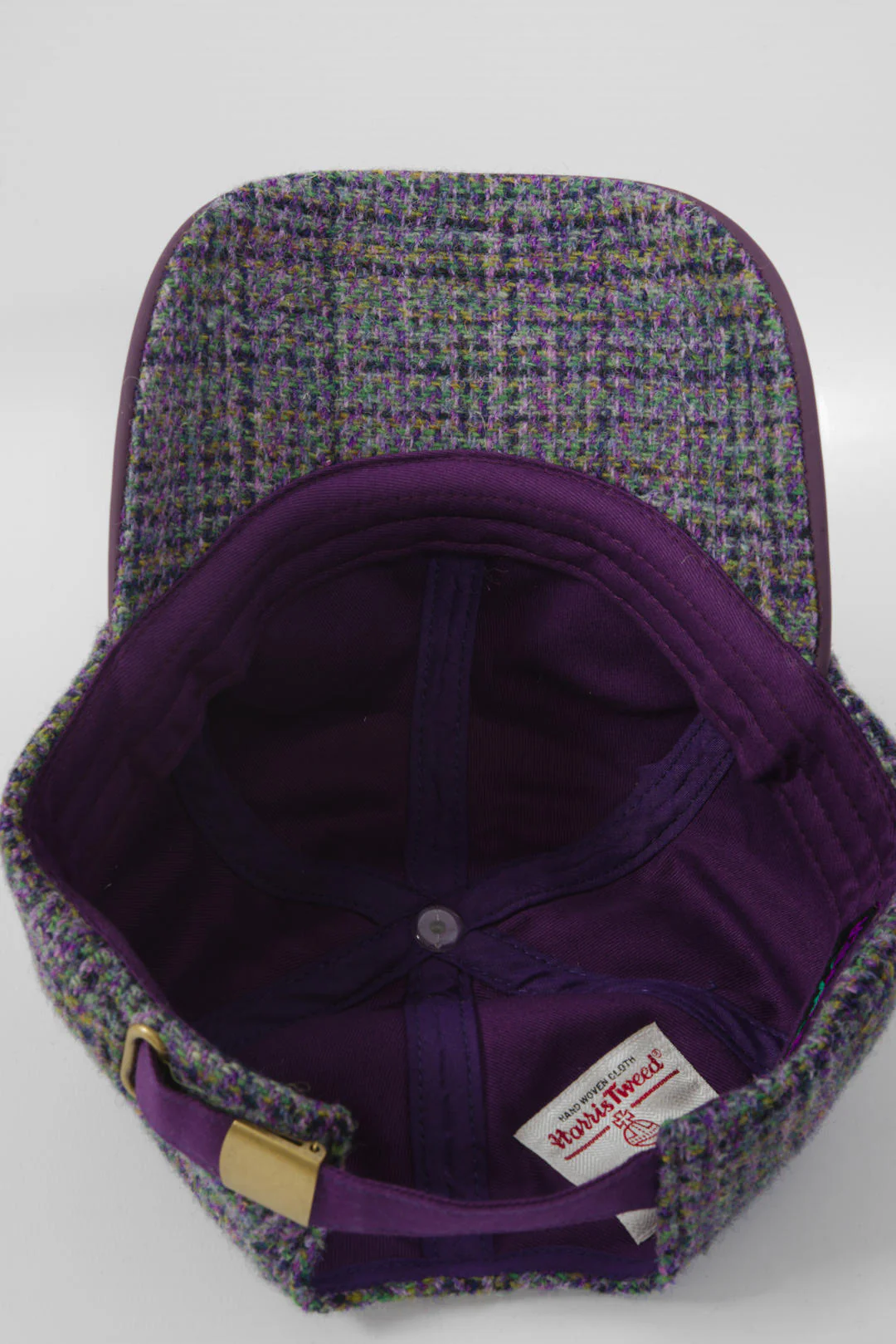 Harris Tweed Baseball Cap - Thistle (HH) - Image 8