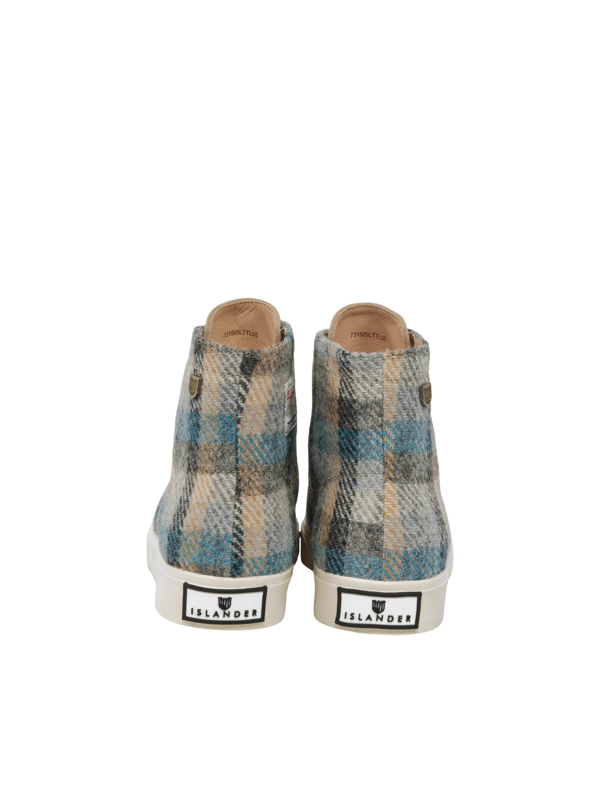 Harris Tweed Blair Trainers - Islander Check - Image 4