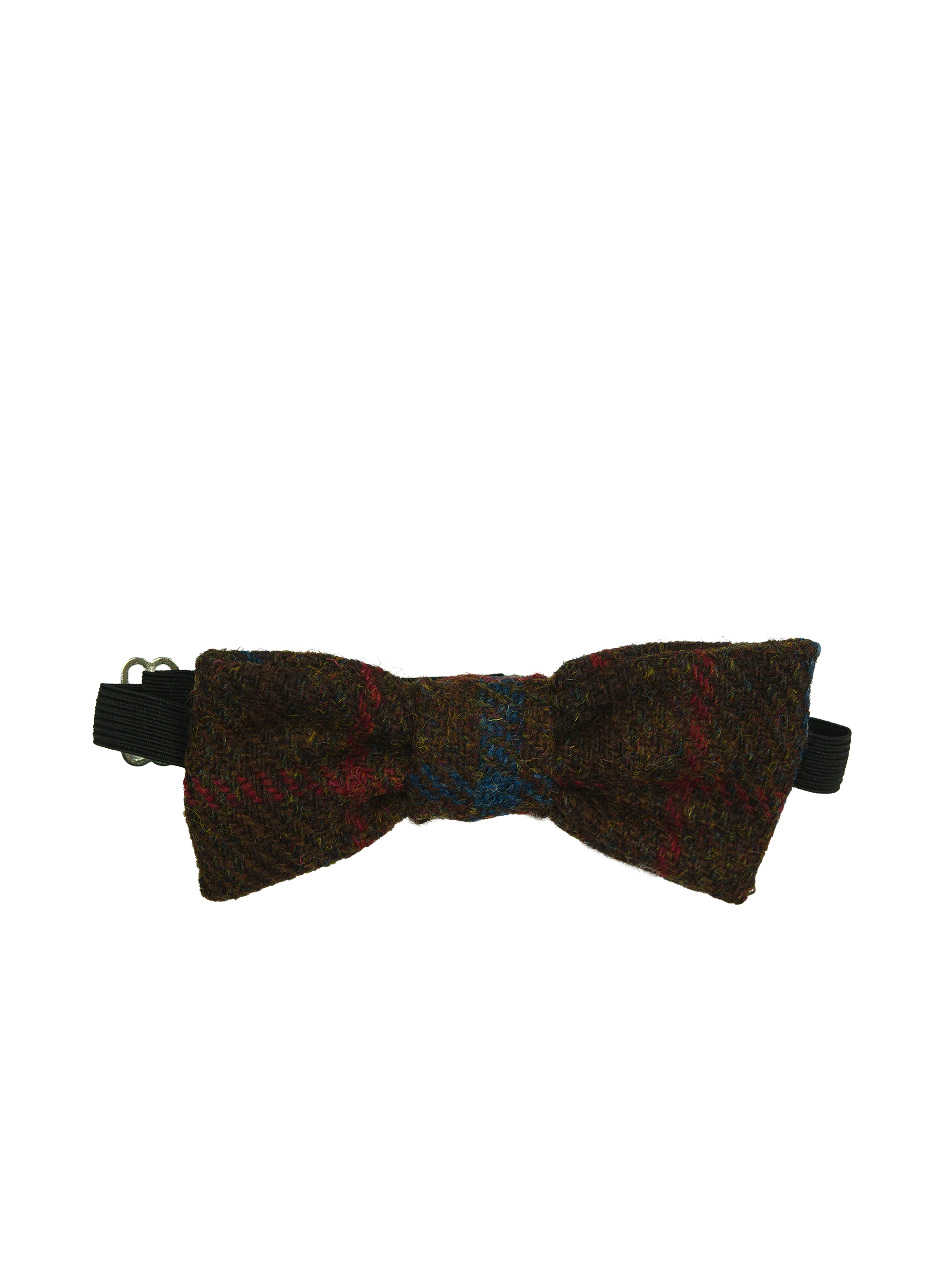 Harris Tweed Bow Tie - Brown w/RedBlueOC
