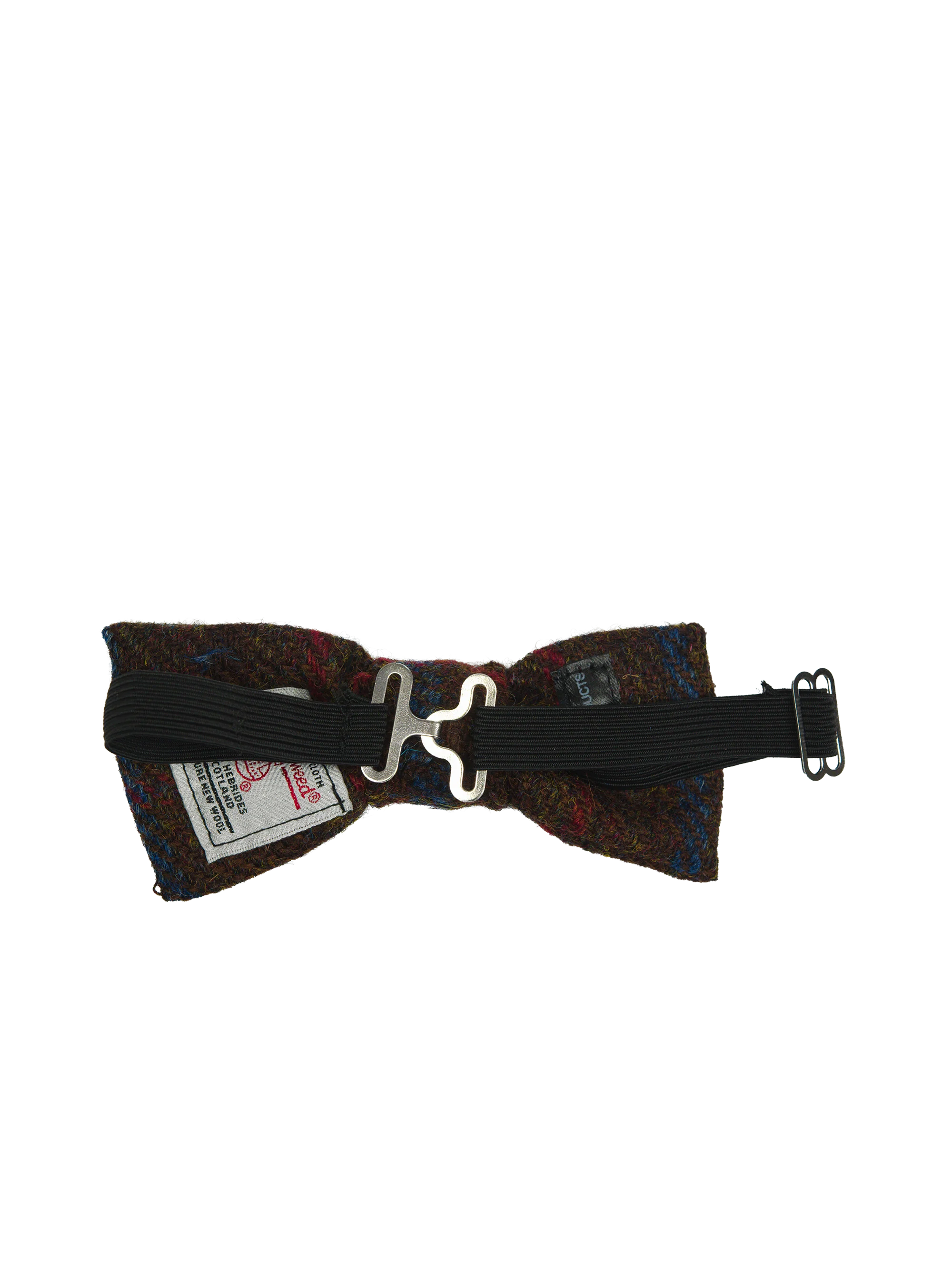 Harris Tweed Bow Tie - Brown w/RedBlueOC - Image 2