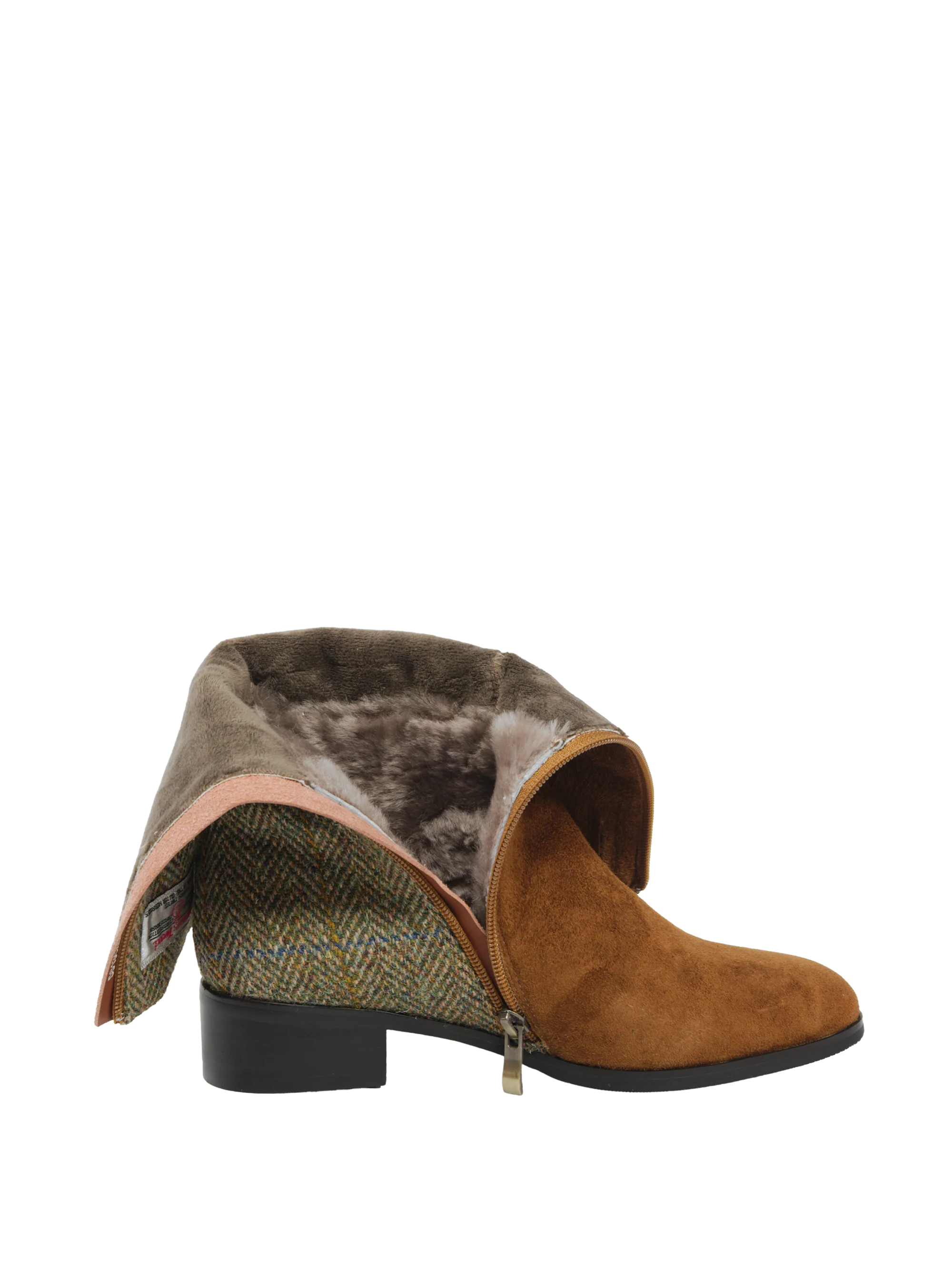 Harris Tweed Brodie Calf Length Boots - HB55 - Image 6