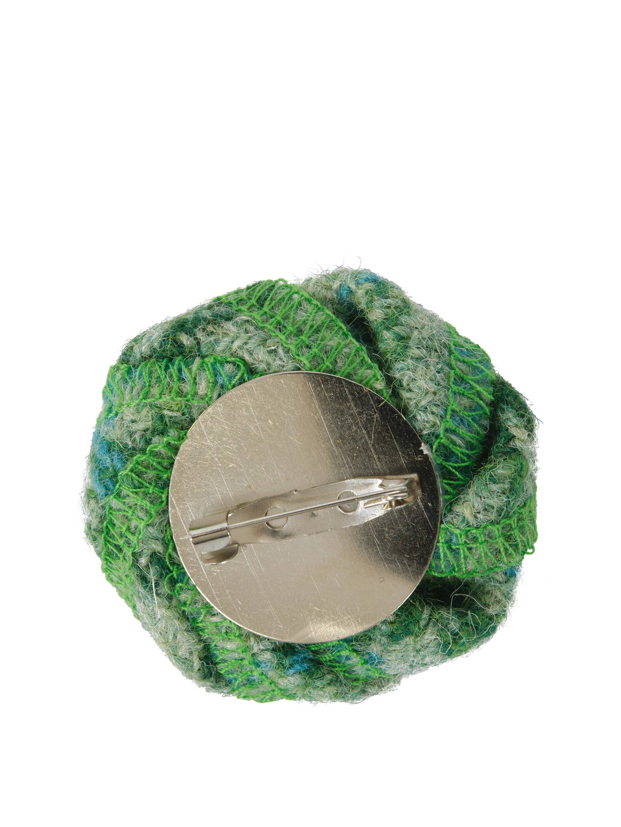 Harris Tweed Brooch - Green Check - Image 2