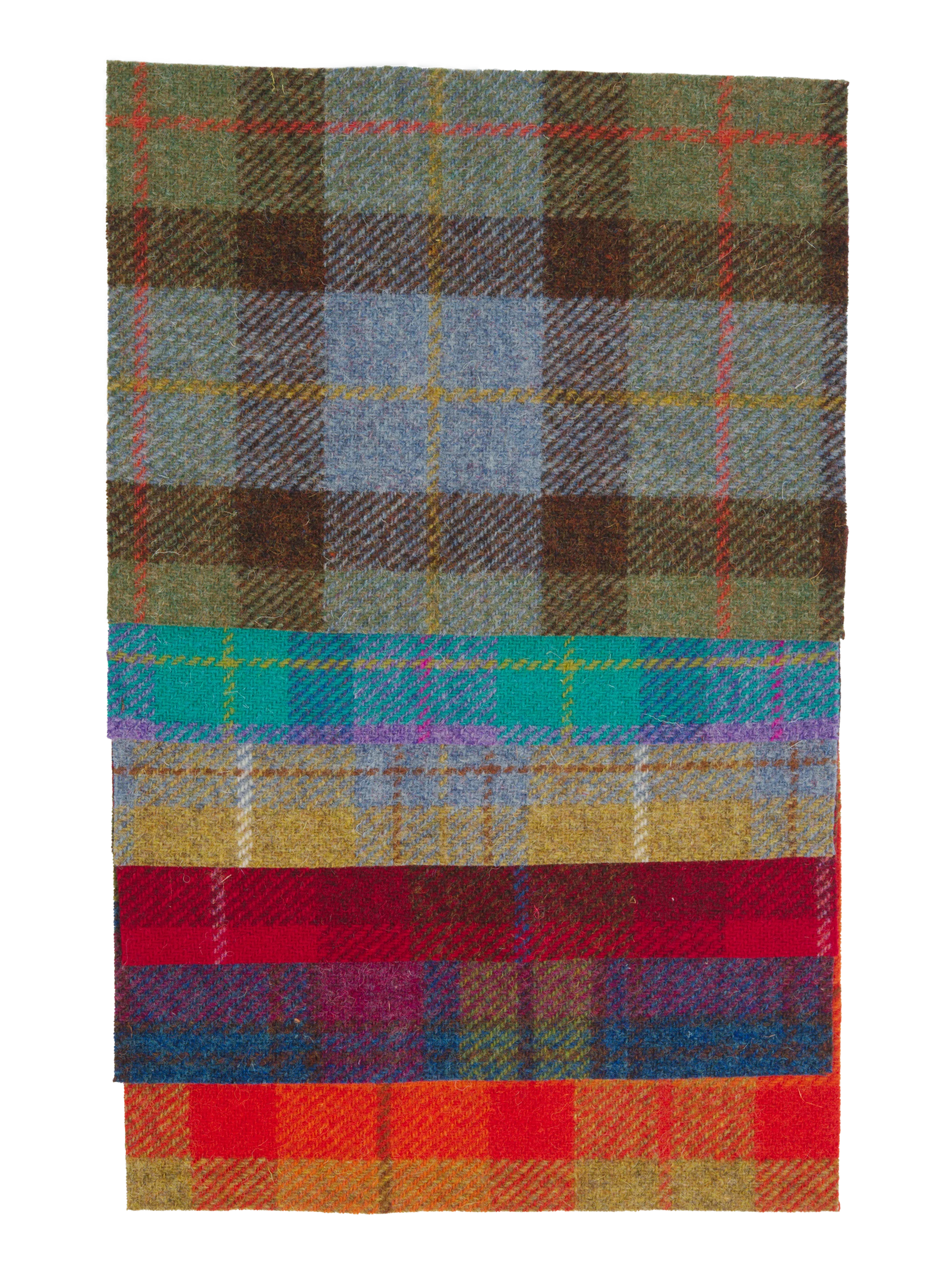 Harris Tweed Bundle Check Colours (Set of 6)