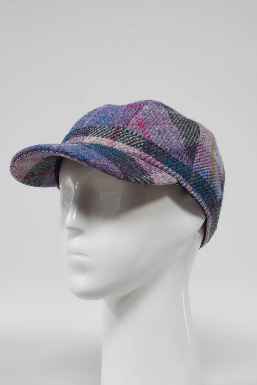 Harris Tweed Cadet Cap - Lilac Pastels (HH) - Image 3