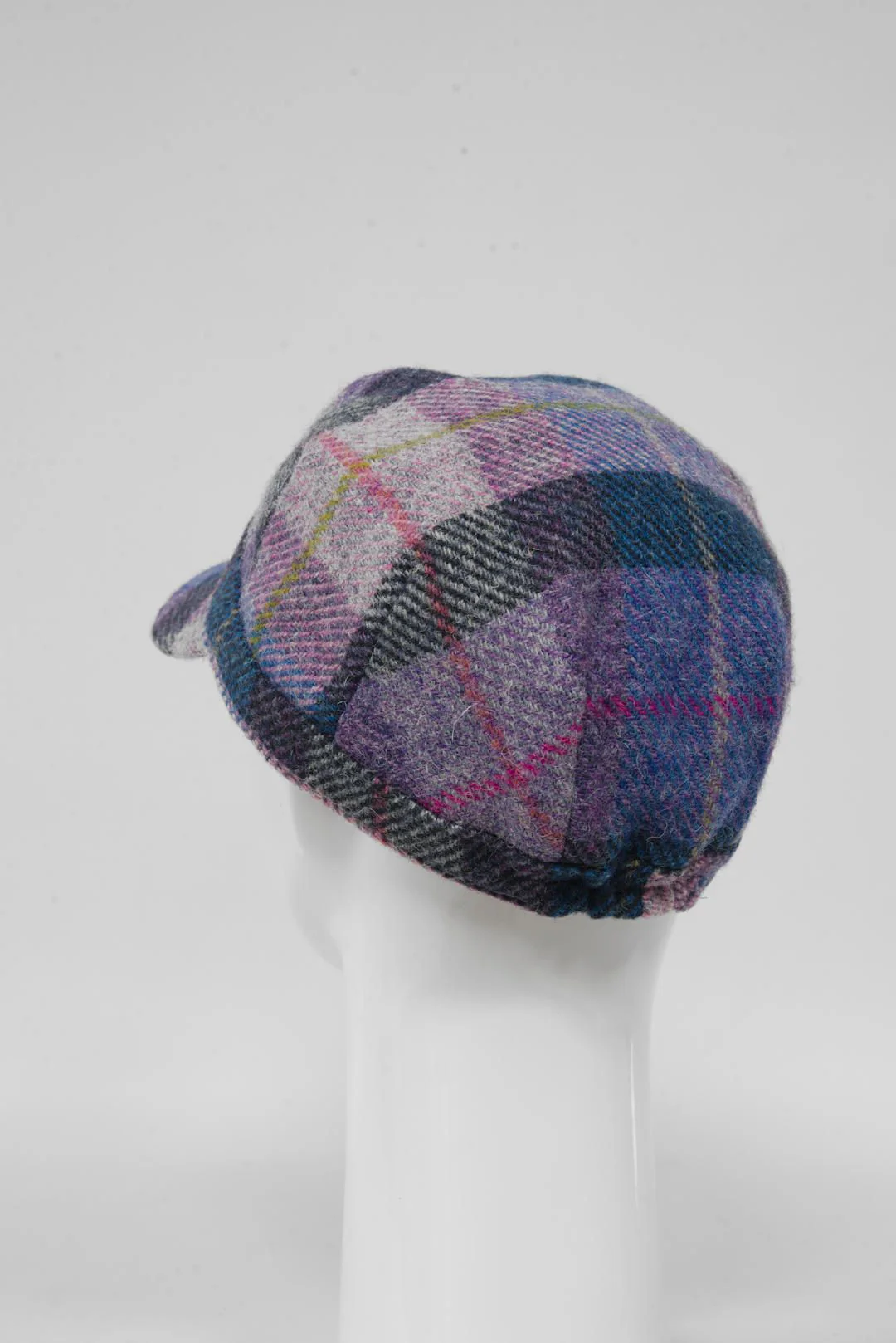 Harris Tweed Cadet Cap - Lilac Pastels (HH) - Image 5