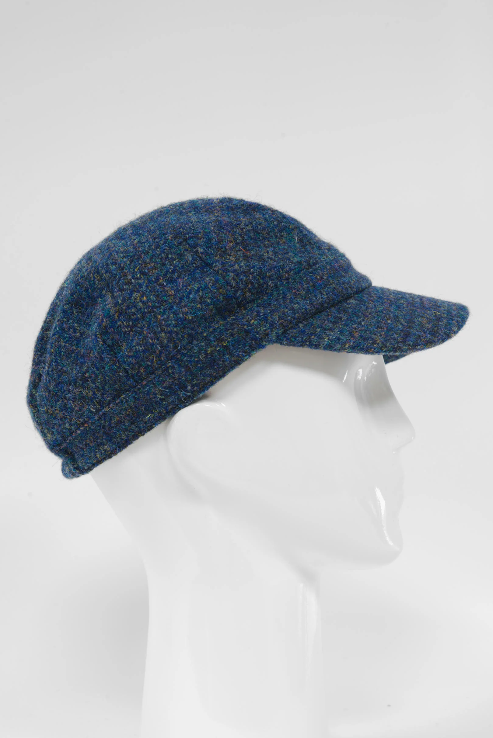 Harris Tweed Cadet Cap - Peacock Blue (HH)