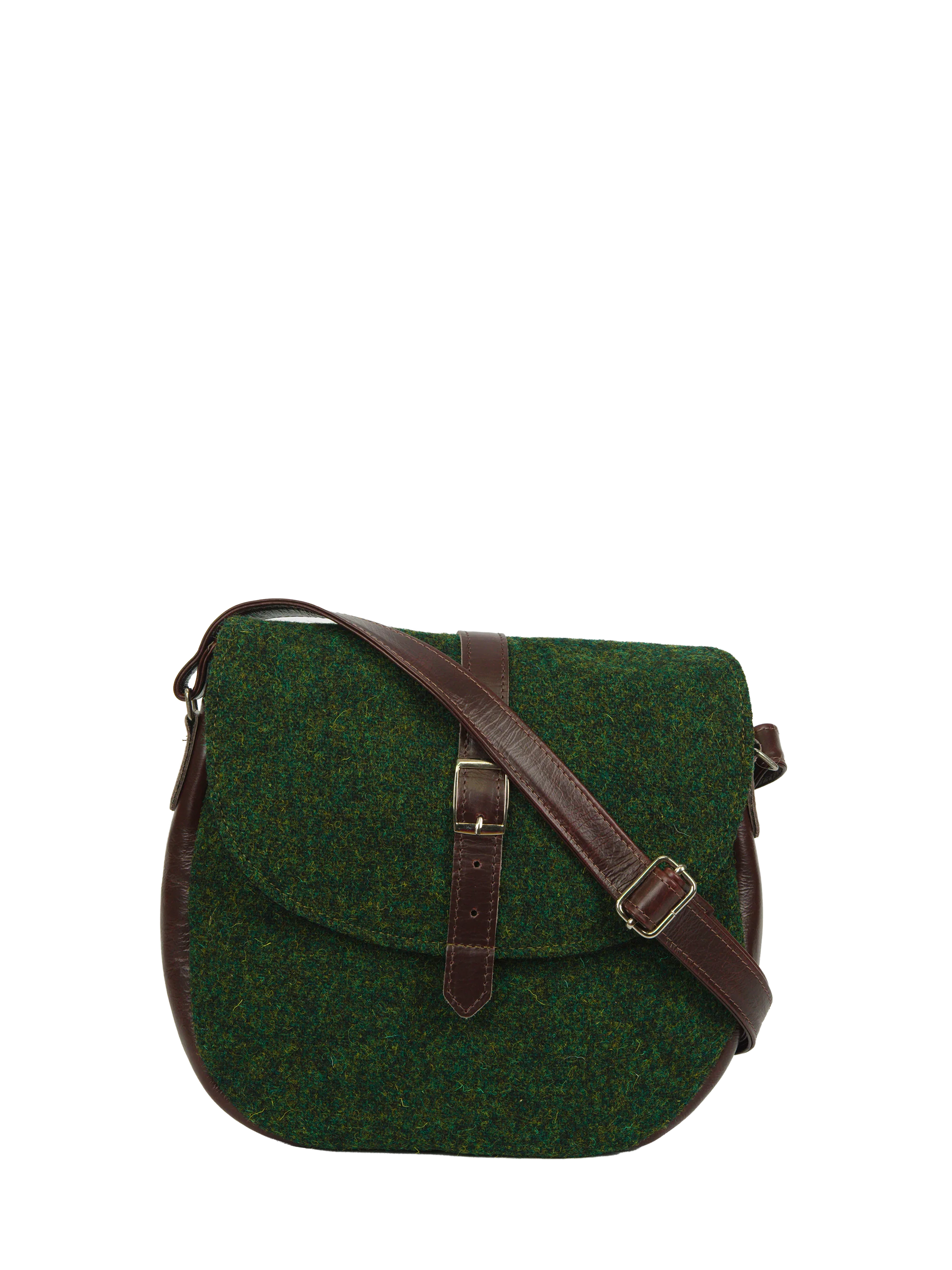 Harris Tweed Catriona Bag - 352 (Brown Leather)