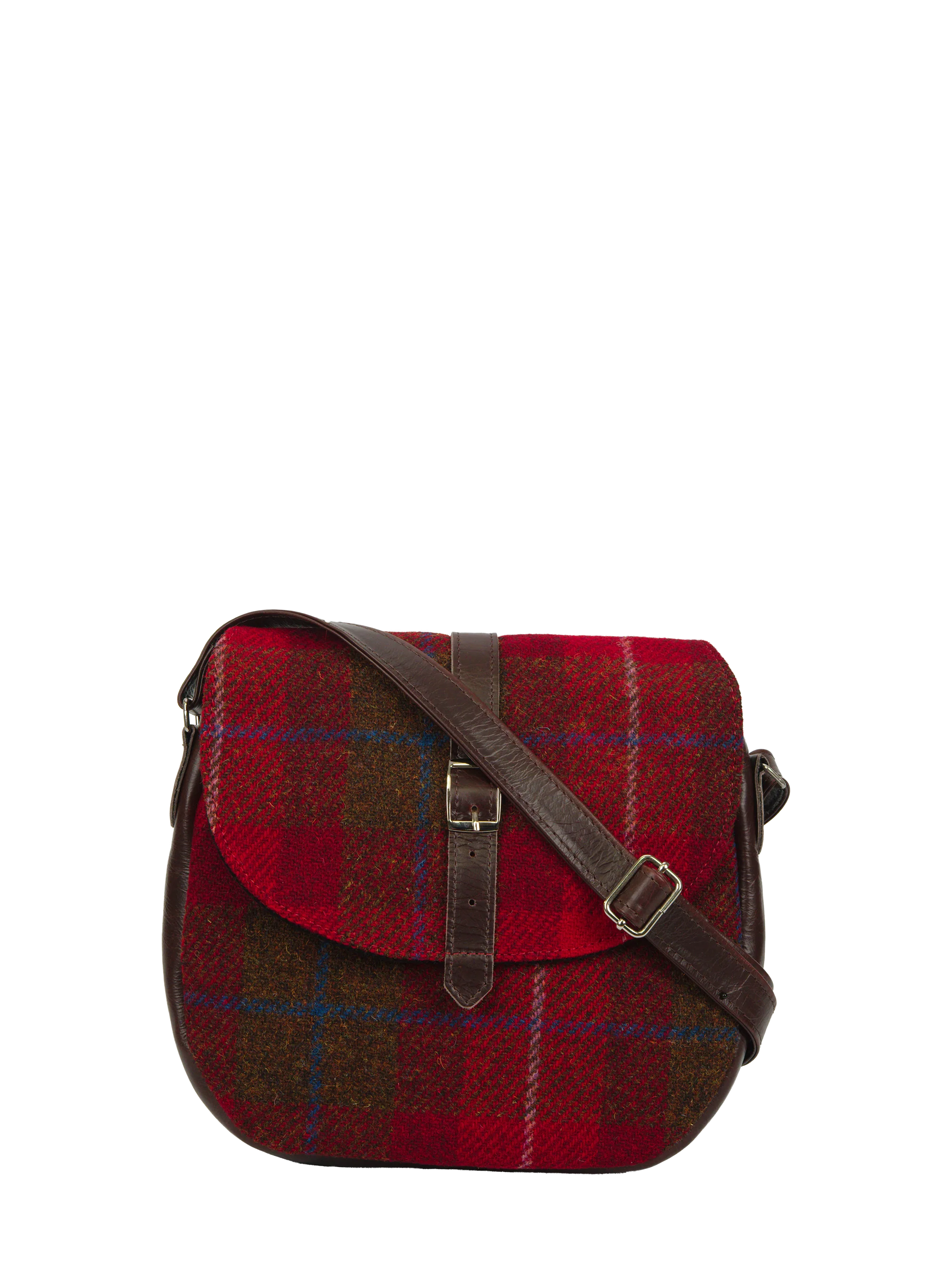 Harris Tweed Catriona Bag - A001 (Brown Leather)