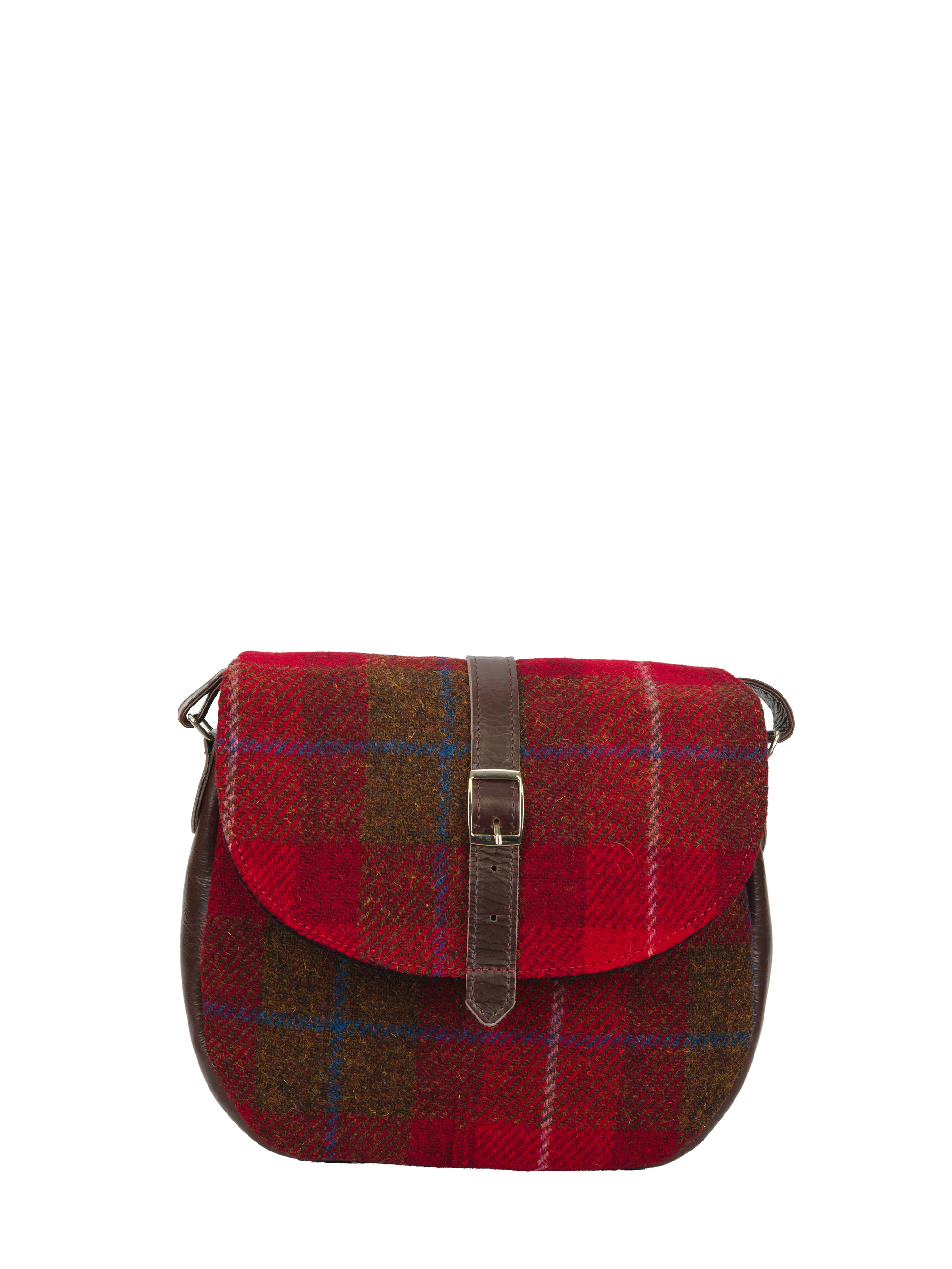 Harris Tweed Catriona Bag - A001 (Brown Leather) - Image 3