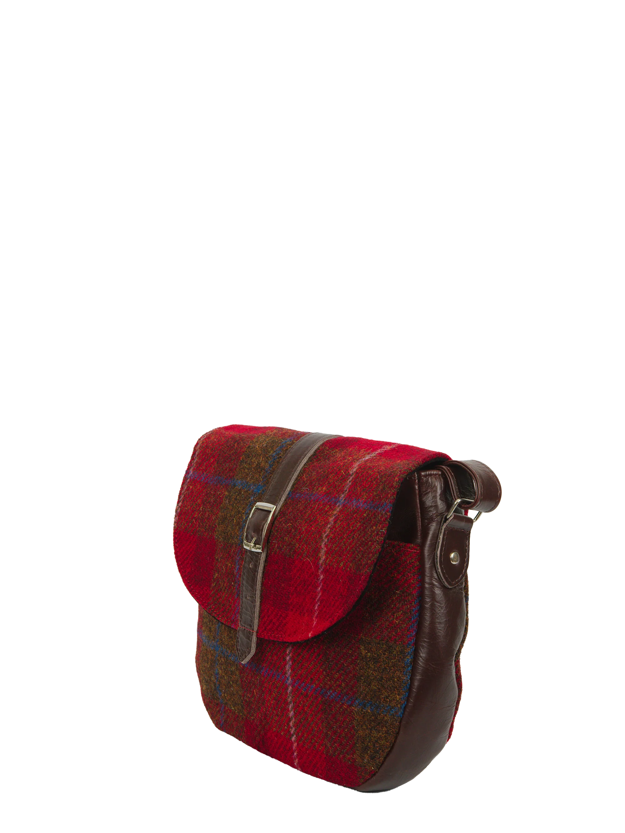 Harris Tweed Catriona Bag - A001 (Brown Leather) - Image 4