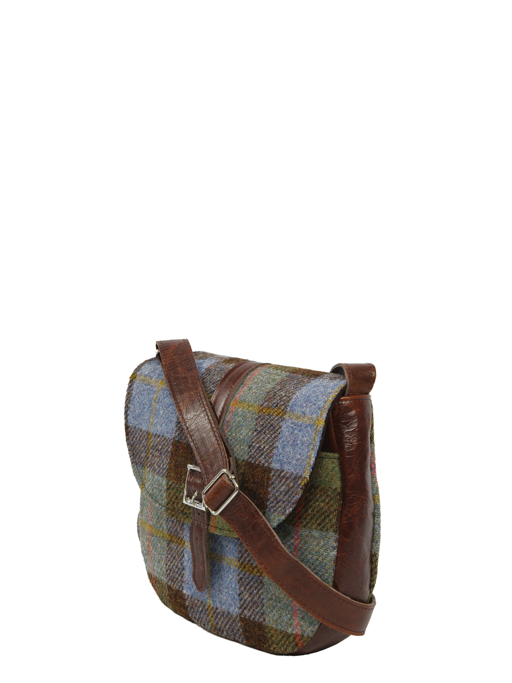 Harris Tweed Catriona Bag - A017 (Brown Leather) - Image 3
