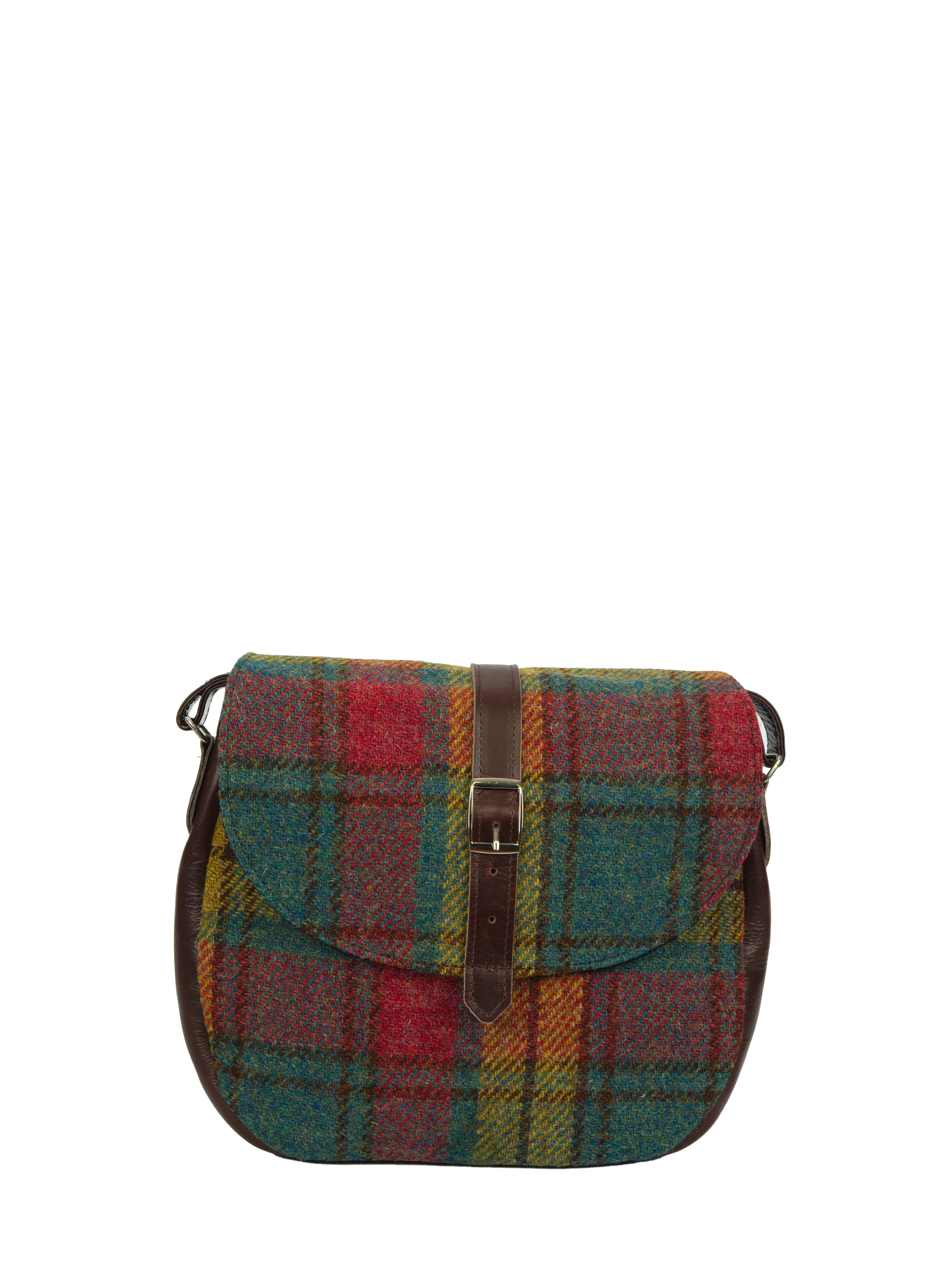 Harris Tweed Catriona Bag - A0194 (Brown Leather) - Image 3