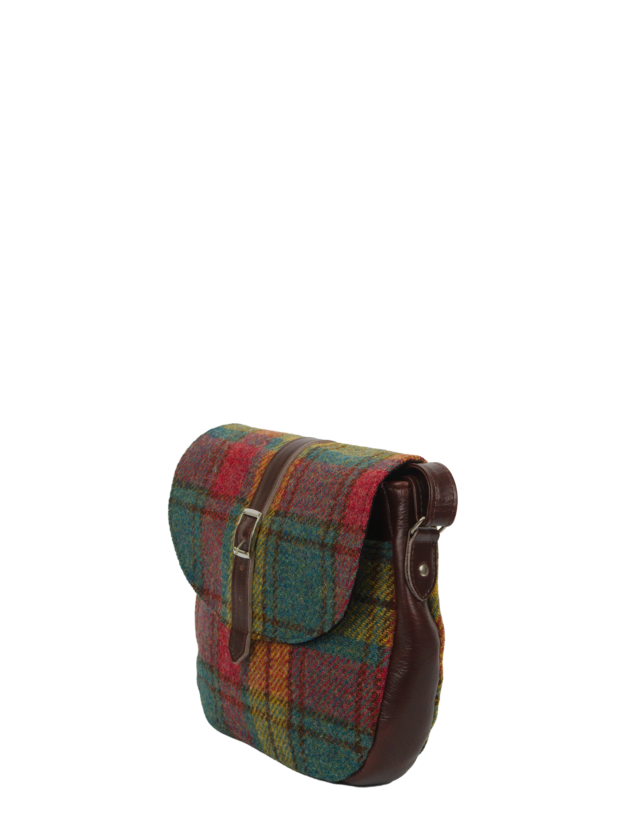 Harris Tweed Catriona Bag - A0194 (Brown Leather) - Image 4