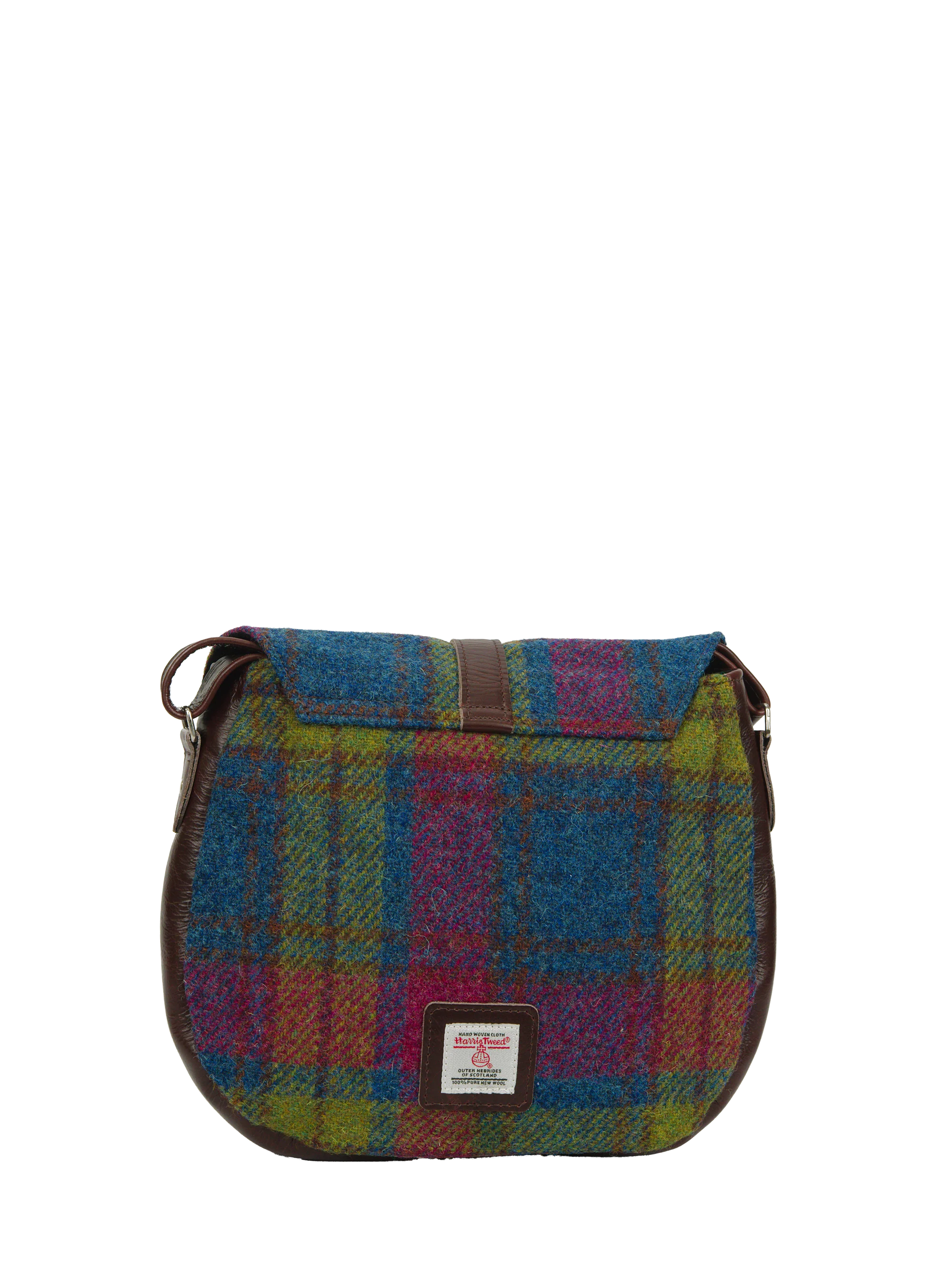 Harris Tweed Catriona Bag - A0195 (Brown Leather) - Image 6