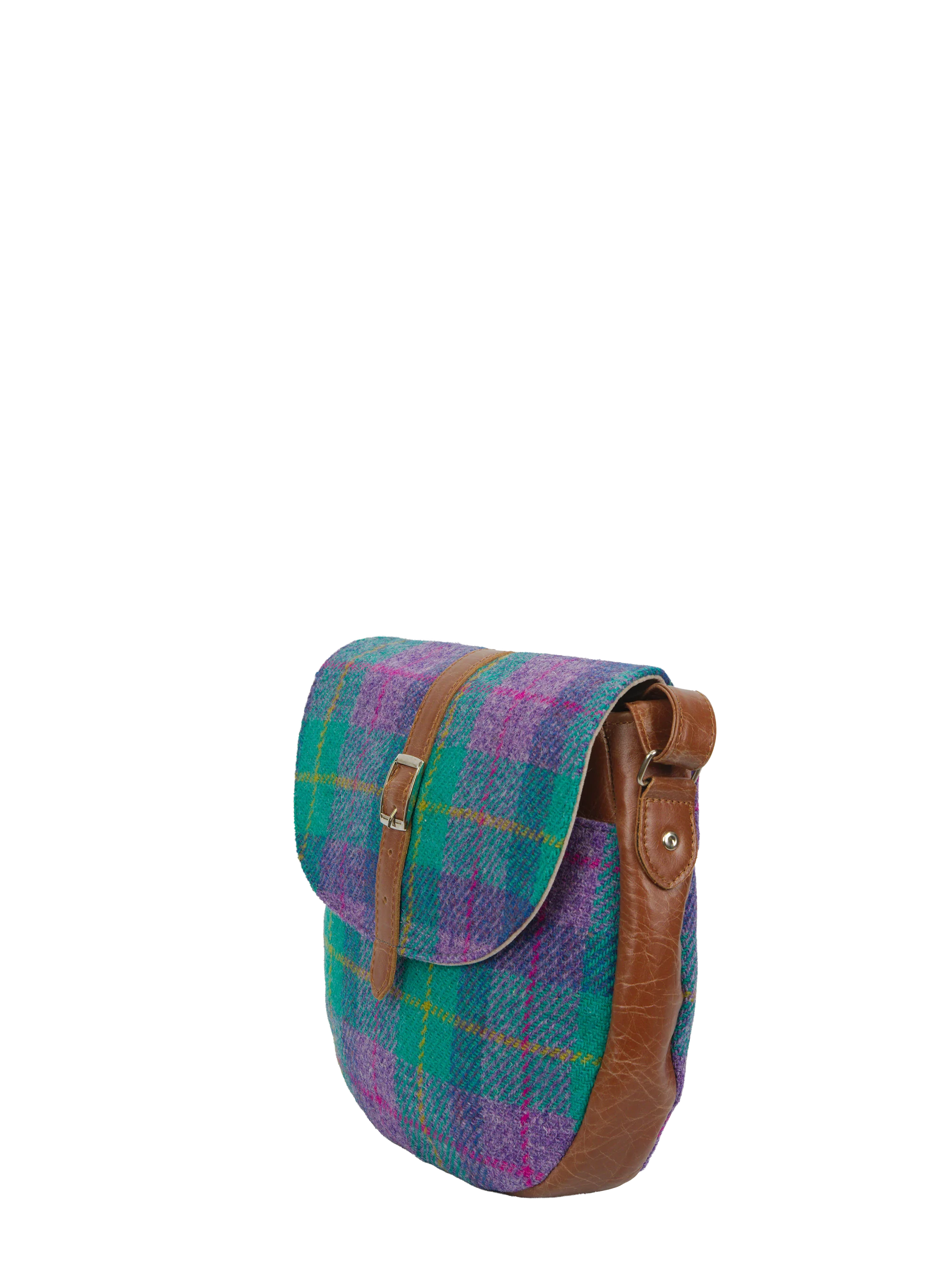 Harris Tweed Catriona Bag - A0222 (Tan Leather) - Image 4