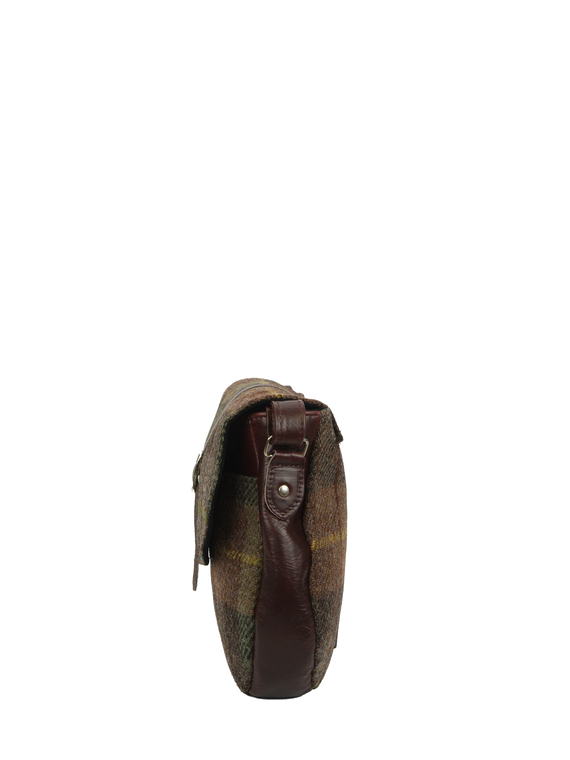 Harris Tweed Catriona Bag - A086 (Brown Leather) - Image 5