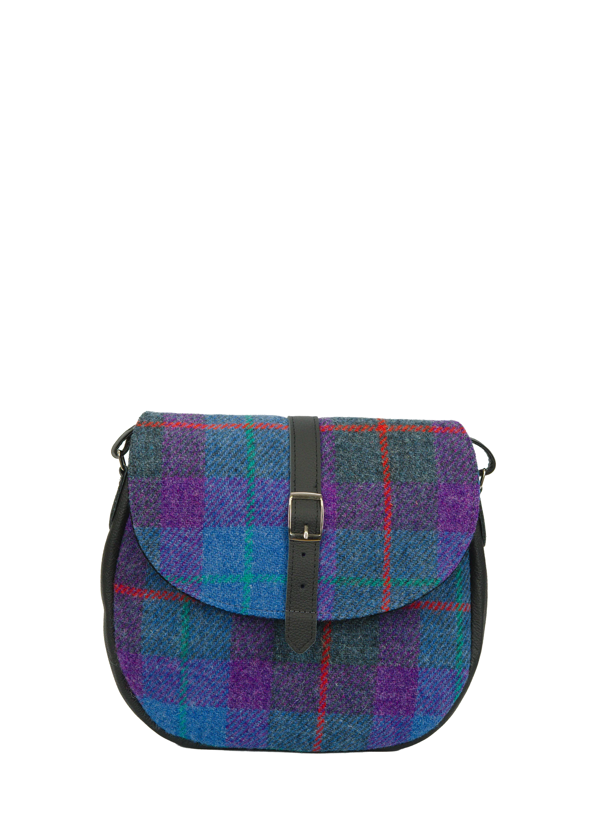 Harris Tweed Catriona Bag - A089 (Black Leather) - Image 3