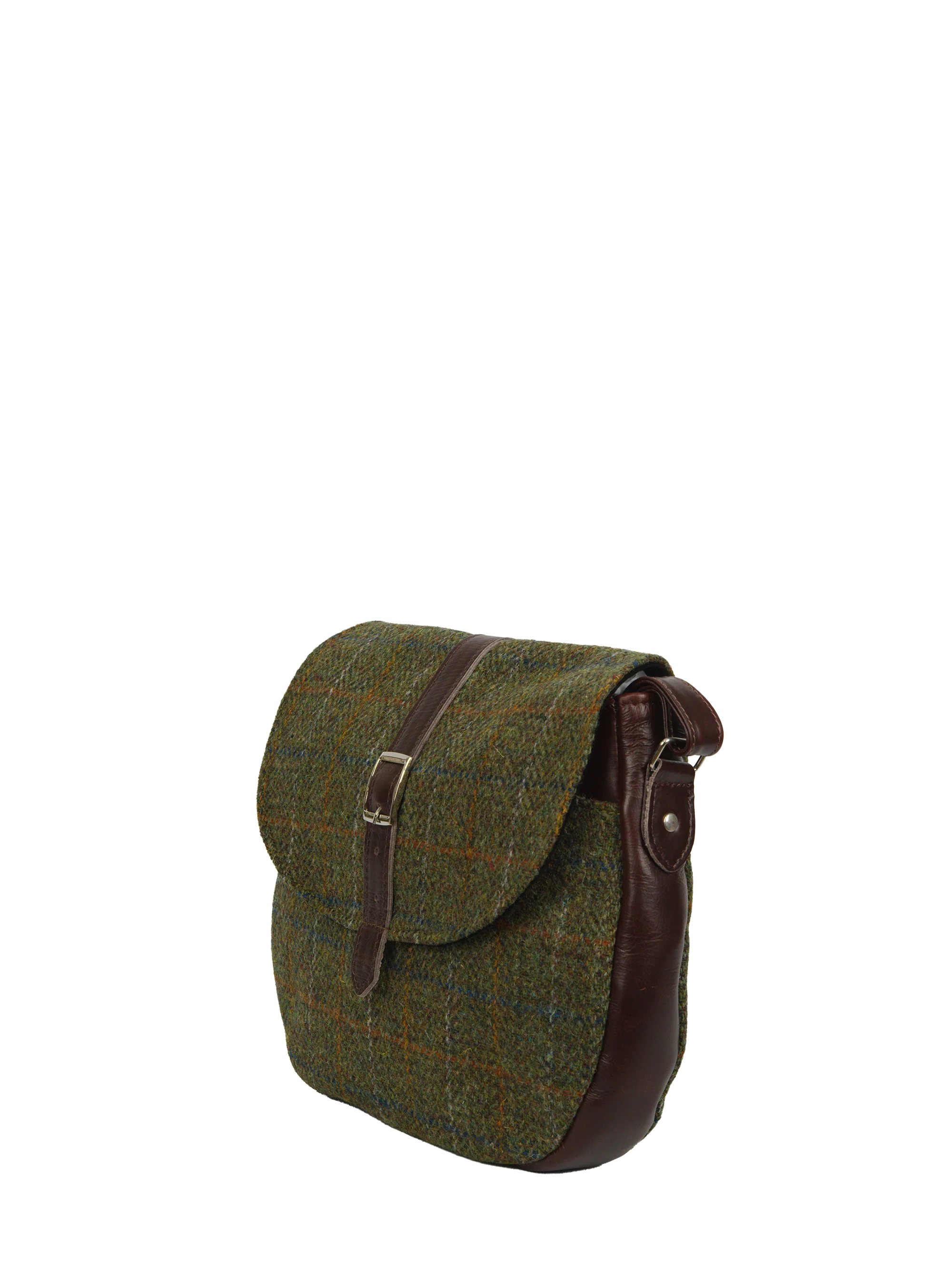 Harris Tweed Catriona Bag - HB103 (Brown Leather) - Image 4