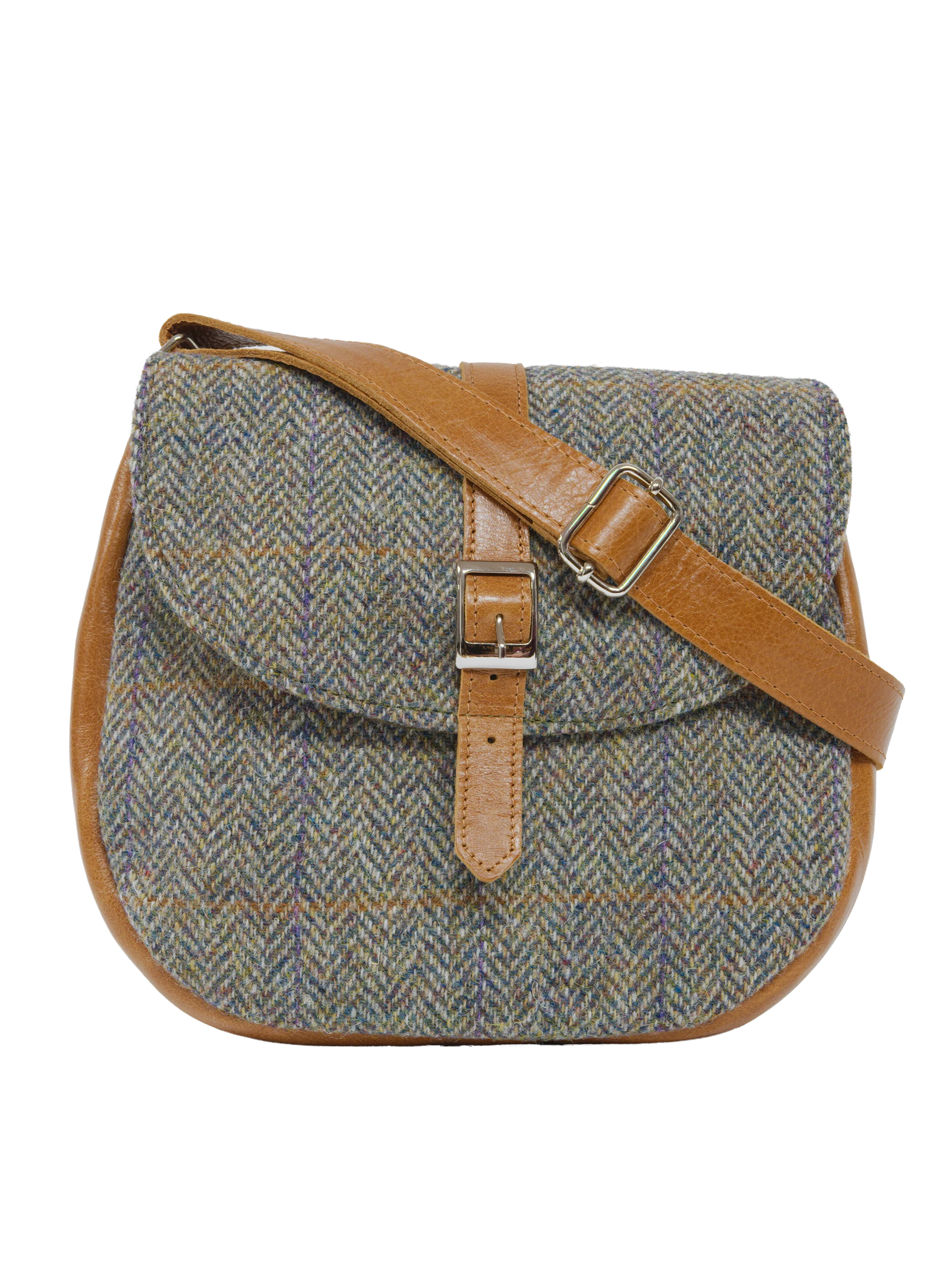 Harris Tweed Catriona Bag - HB107 (Tan Leather)