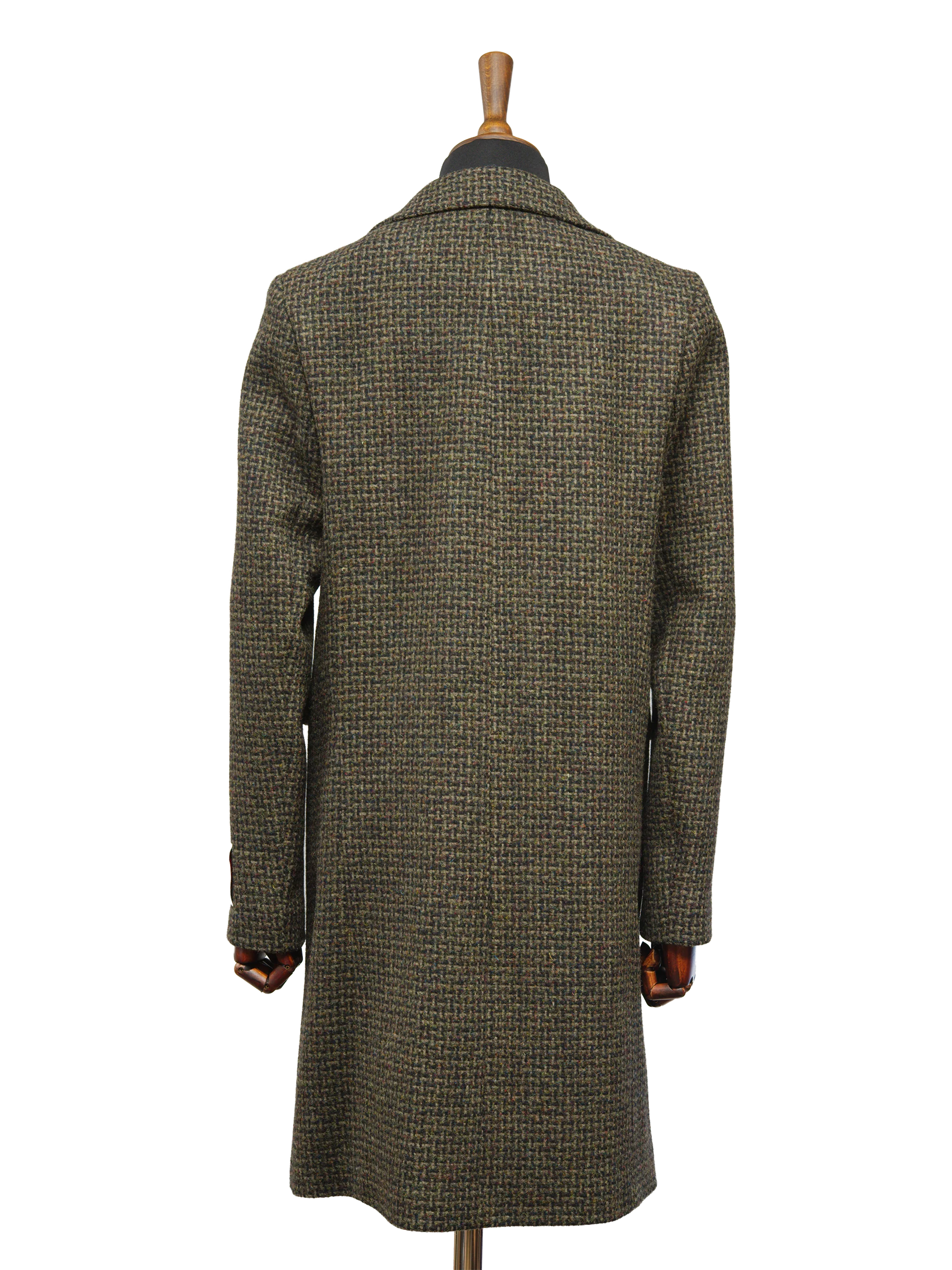 Harris Tweed Christine Coat - Brown Basket Weave - Image 3