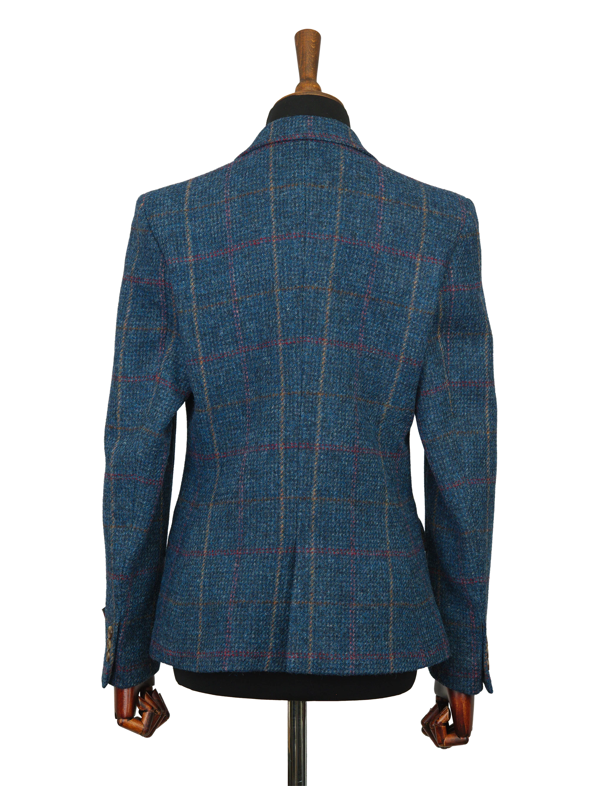 Harris Tweed Claire Jacket Blue Check - Image 3