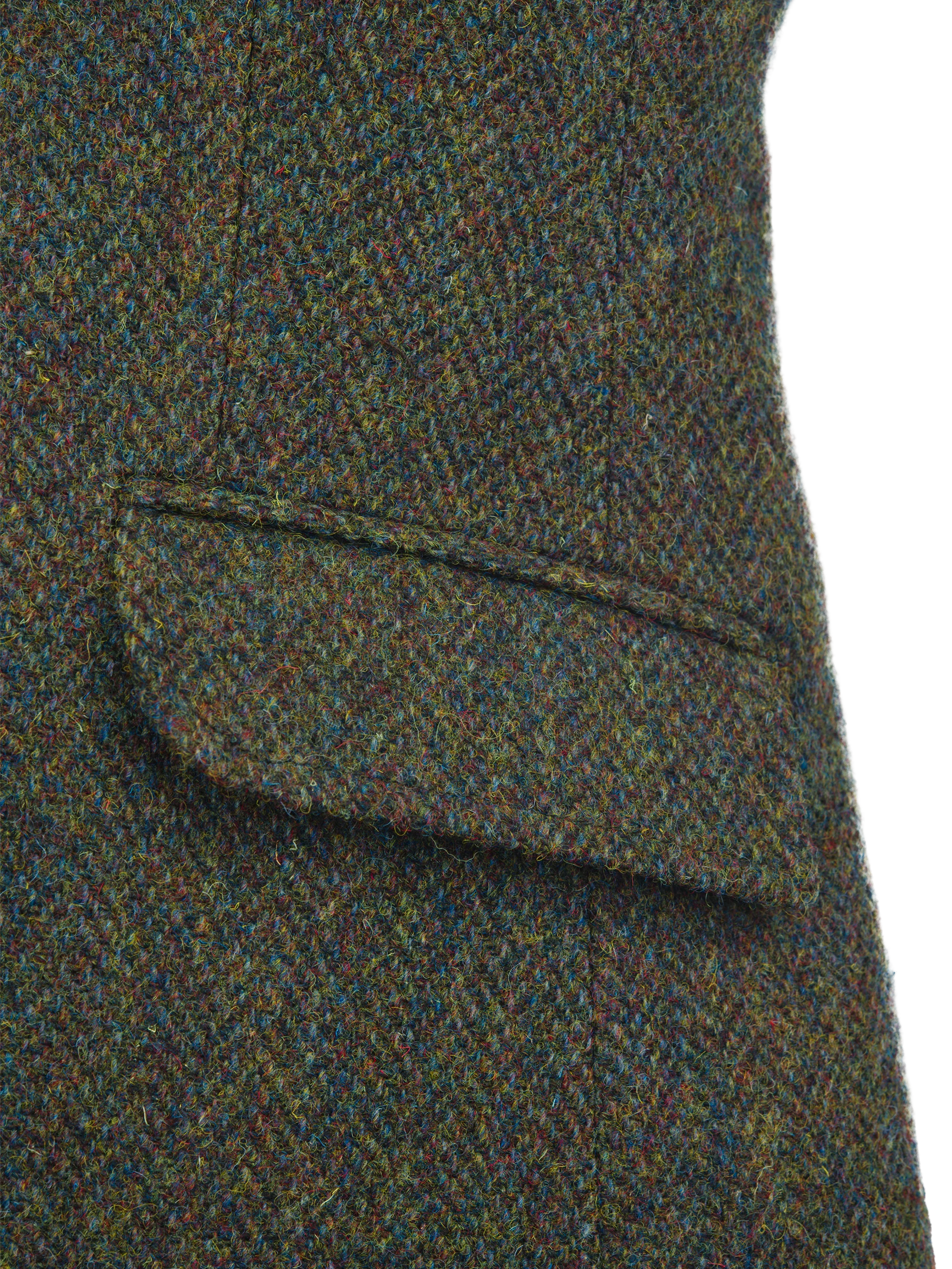 Harris Tweed Claire Jacket Forest Green Herringbone - Image 5