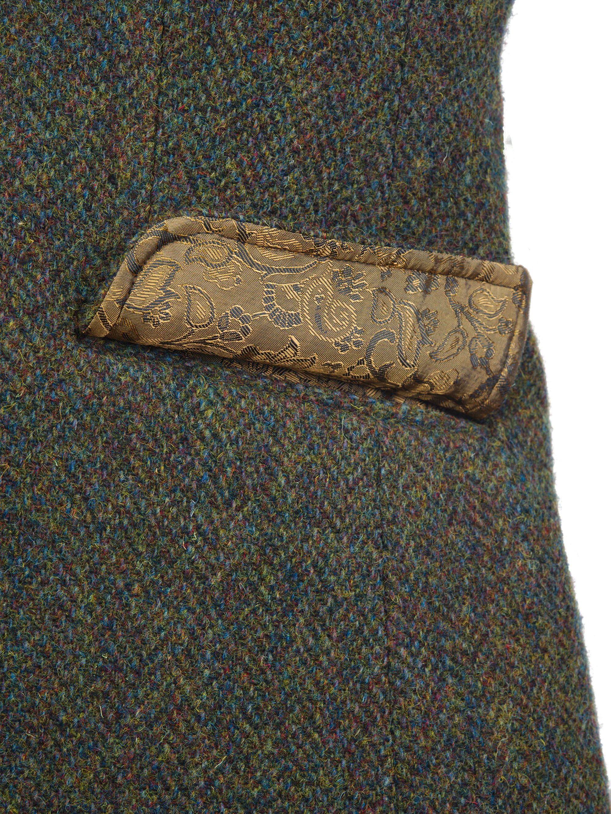 Harris Tweed Claire Jacket Forest Green Herringbone - Image 6
