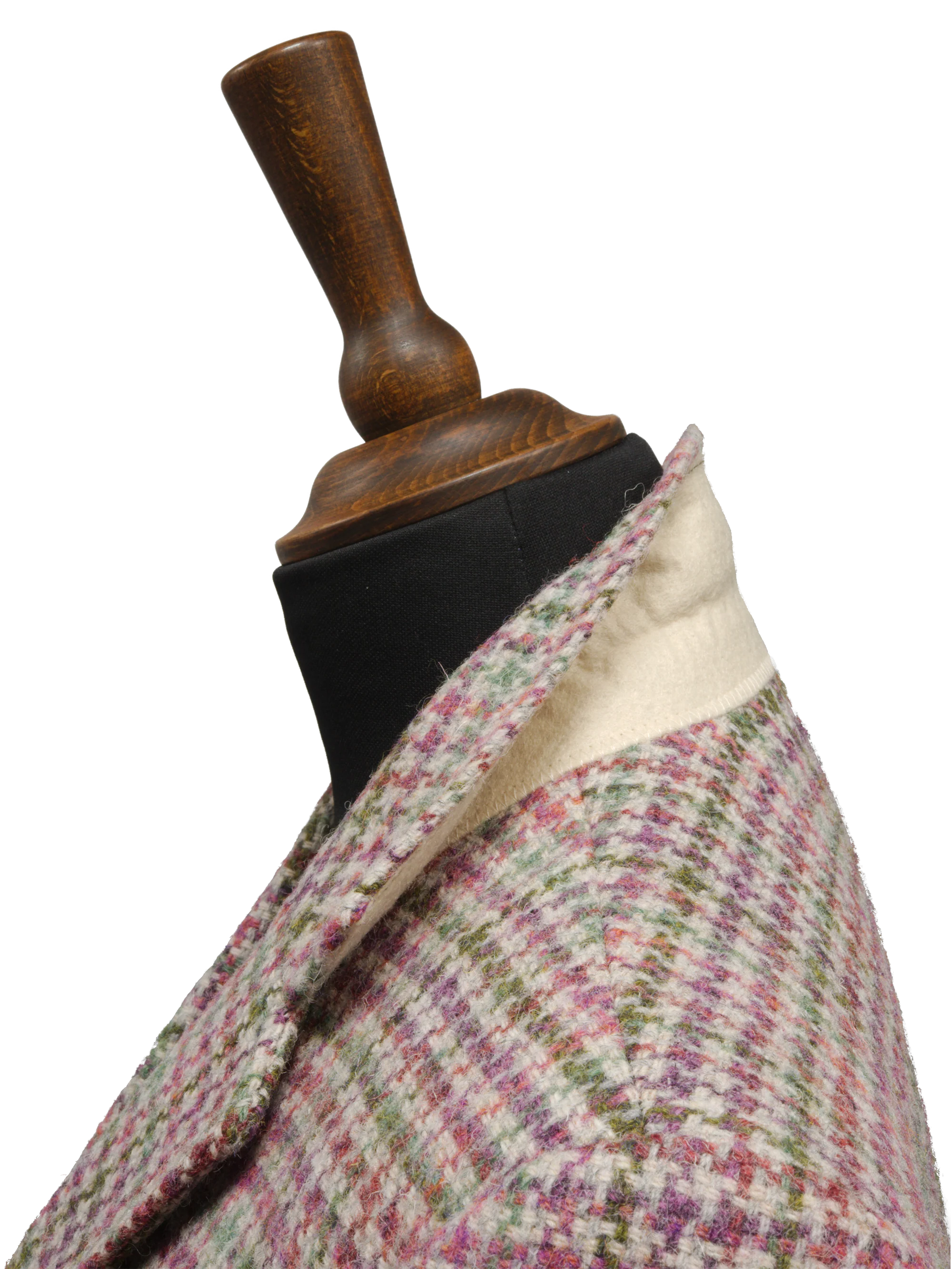 Harris Tweed Claire Jacket - Pink/Green Check - Image 5