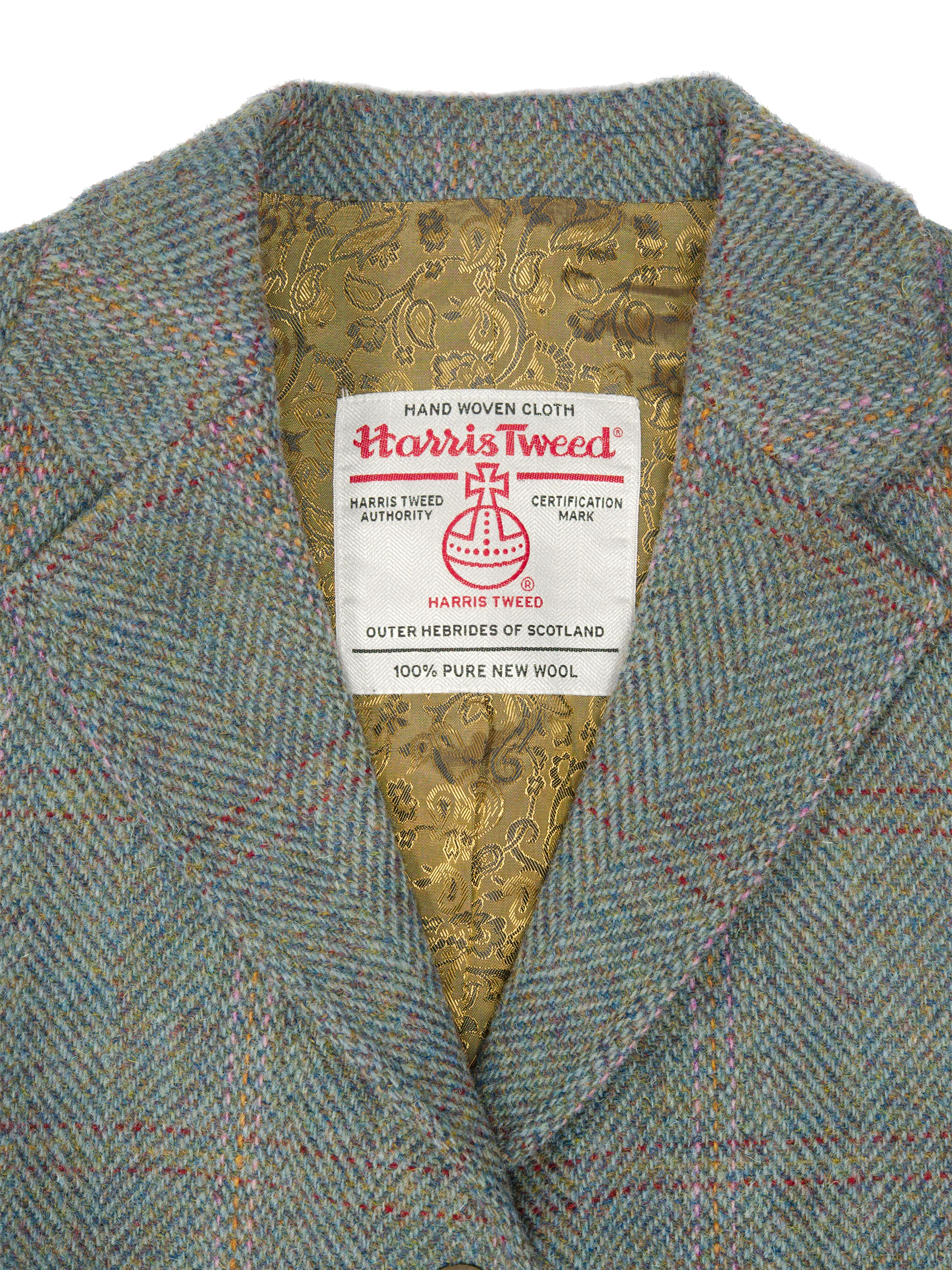 Harris Tweed Claire Jacket - Teal Check - Image 2