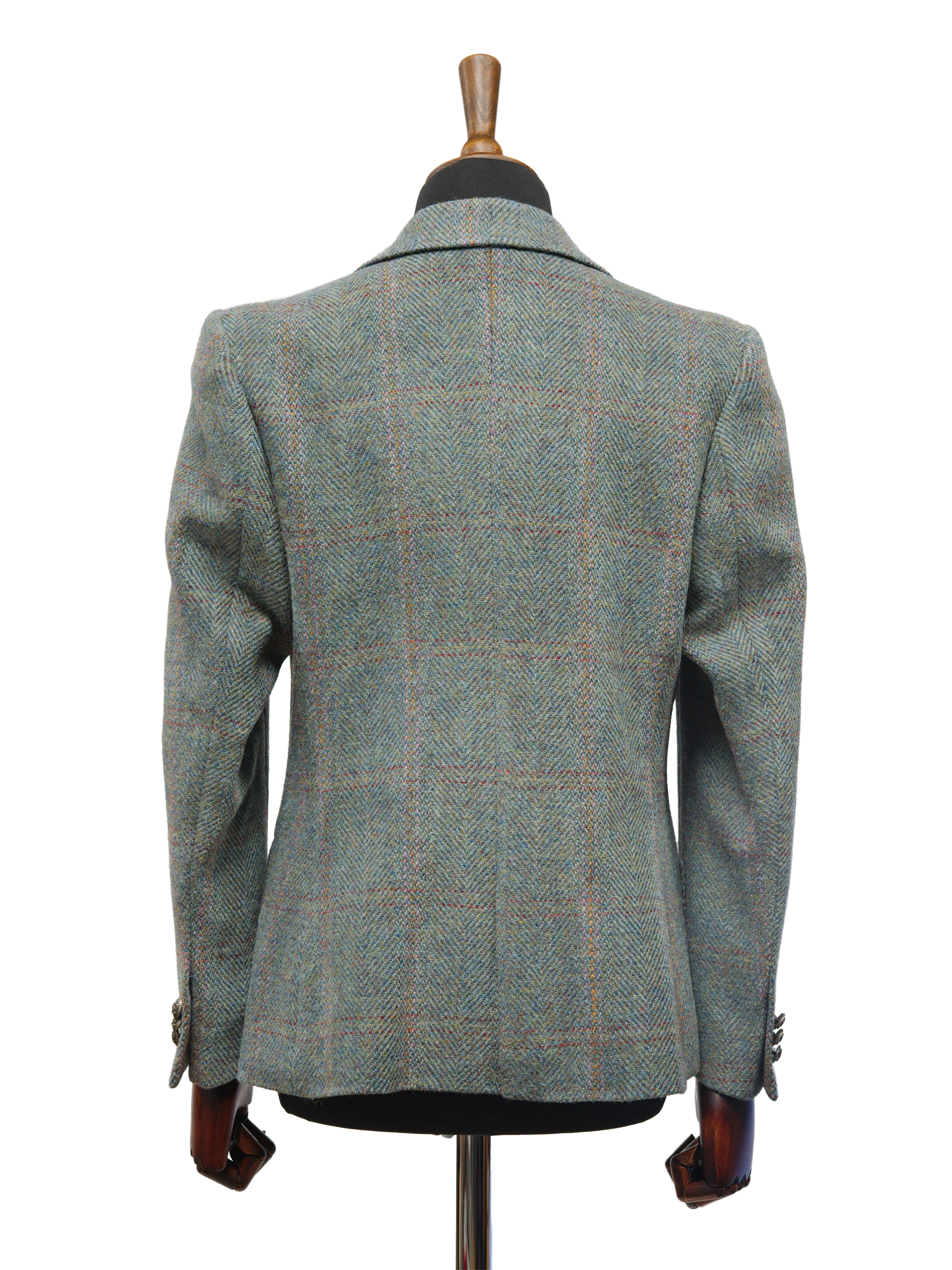 Harris Tweed Claire Jacket - Teal Check - Image 4