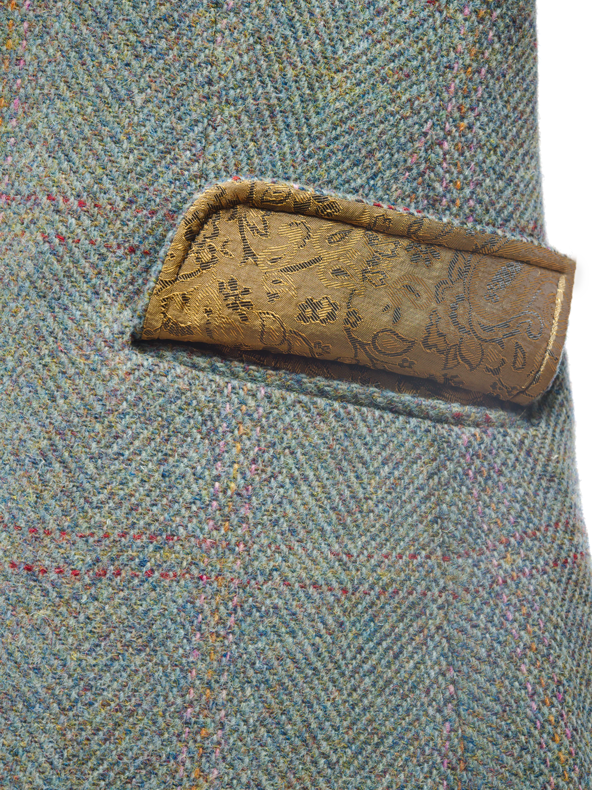 Harris Tweed Claire Jacket - Teal Check - Image 6