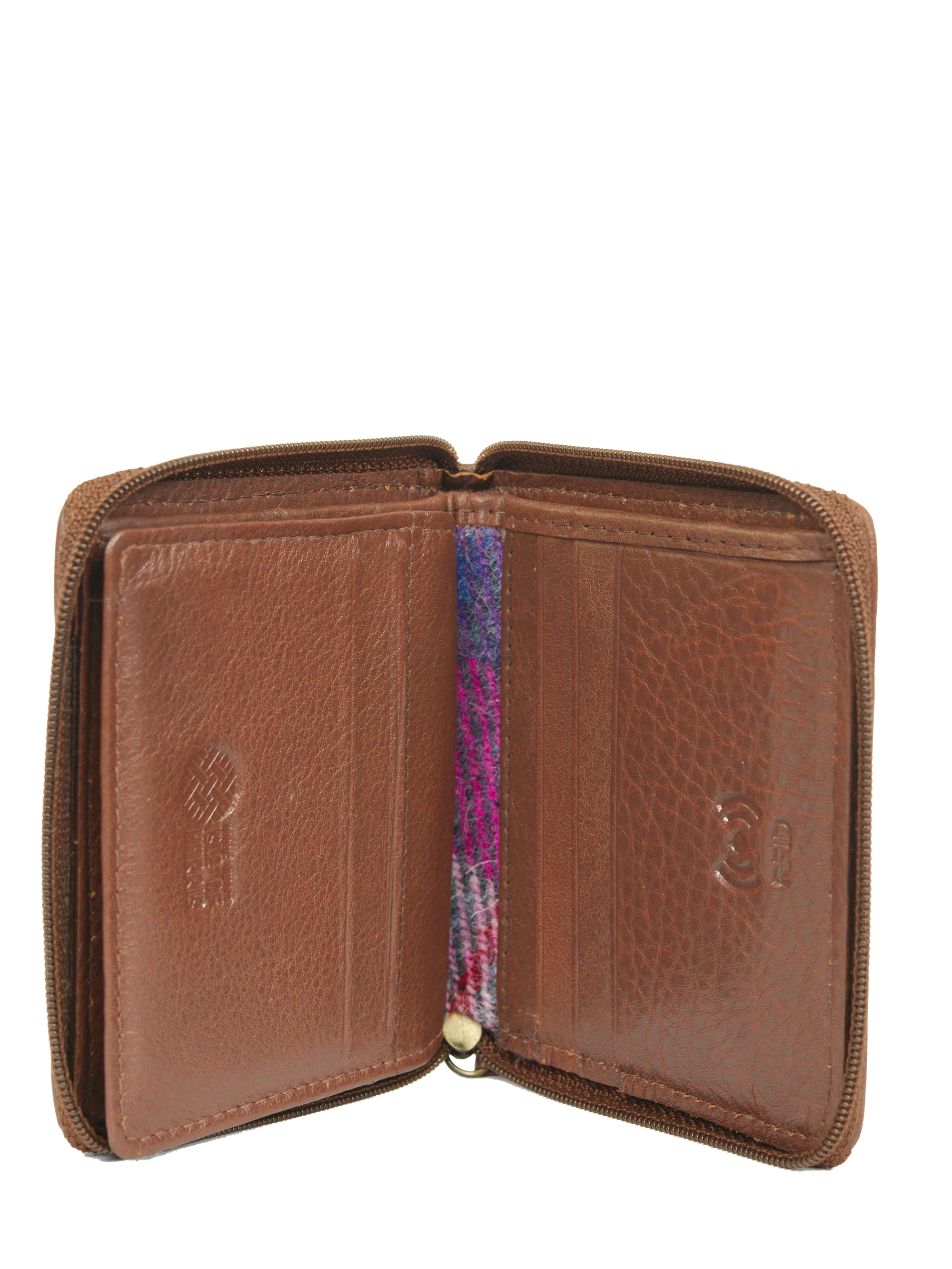 Harris Tweed Compact Zip Wallet - A0114 - Image 5