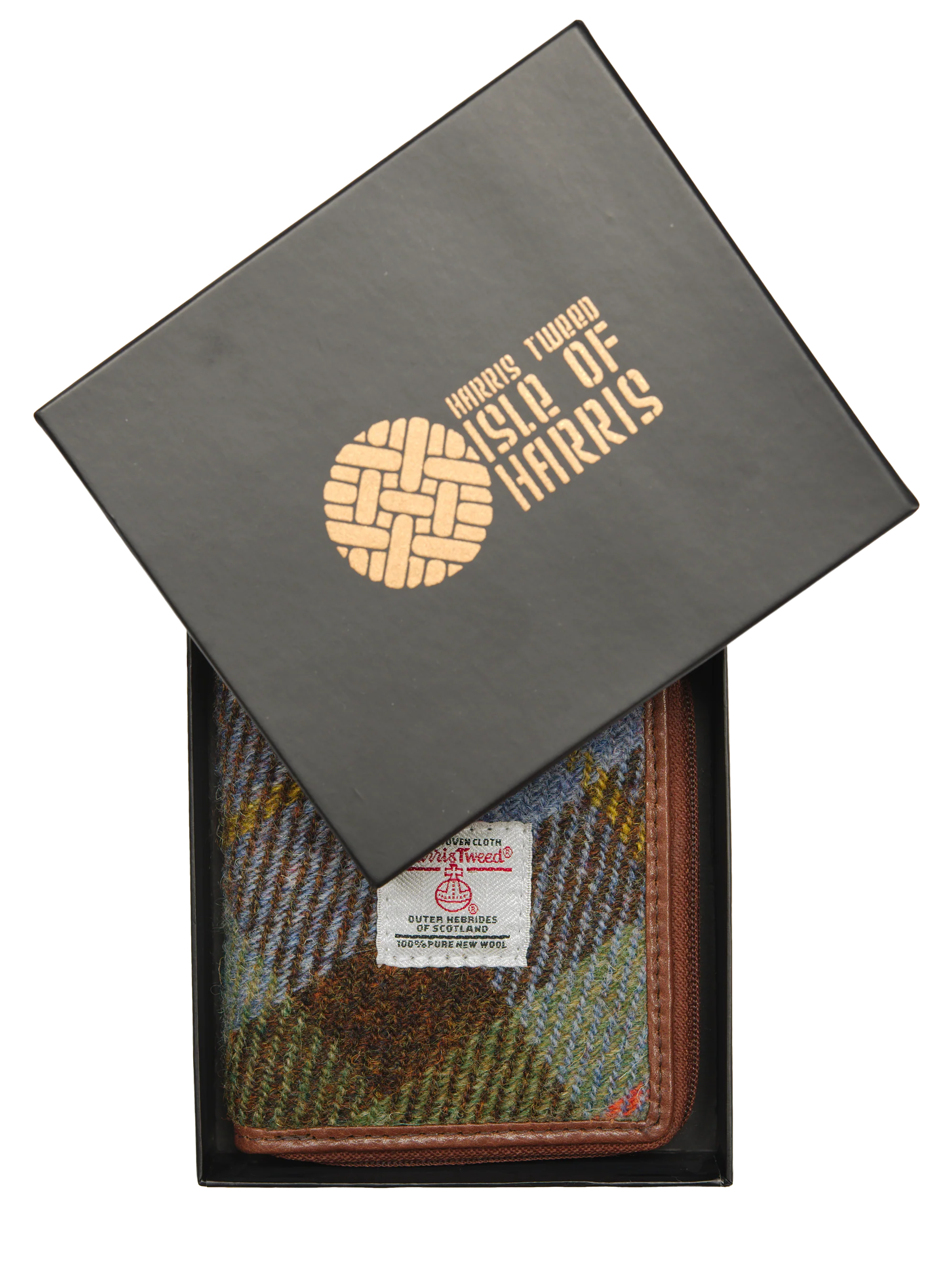 Harris Tweed Compact Zip Wallet - A017 - Image 6