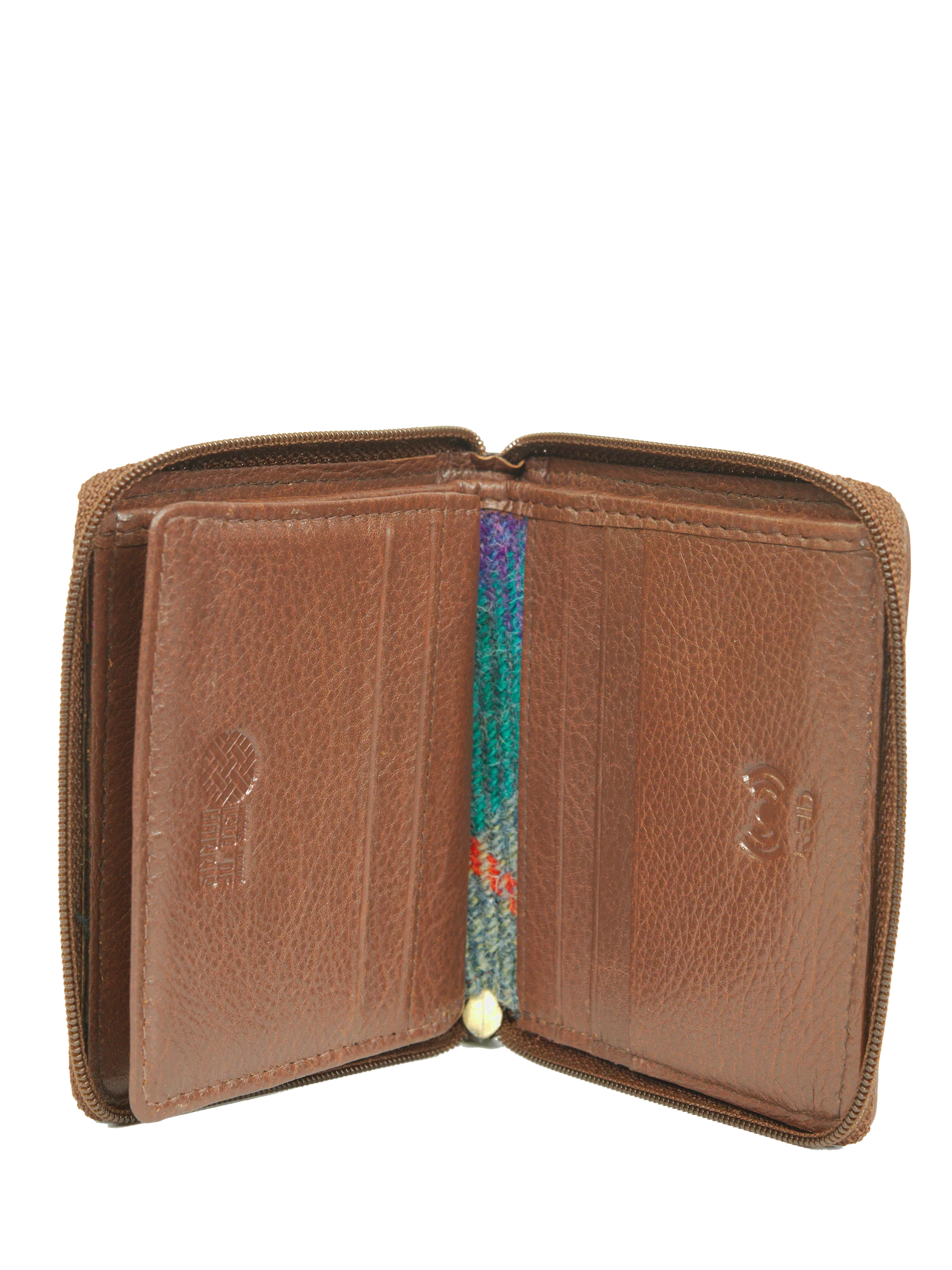 Harris Tweed Compact Zip Wallet - A085 - Image 5