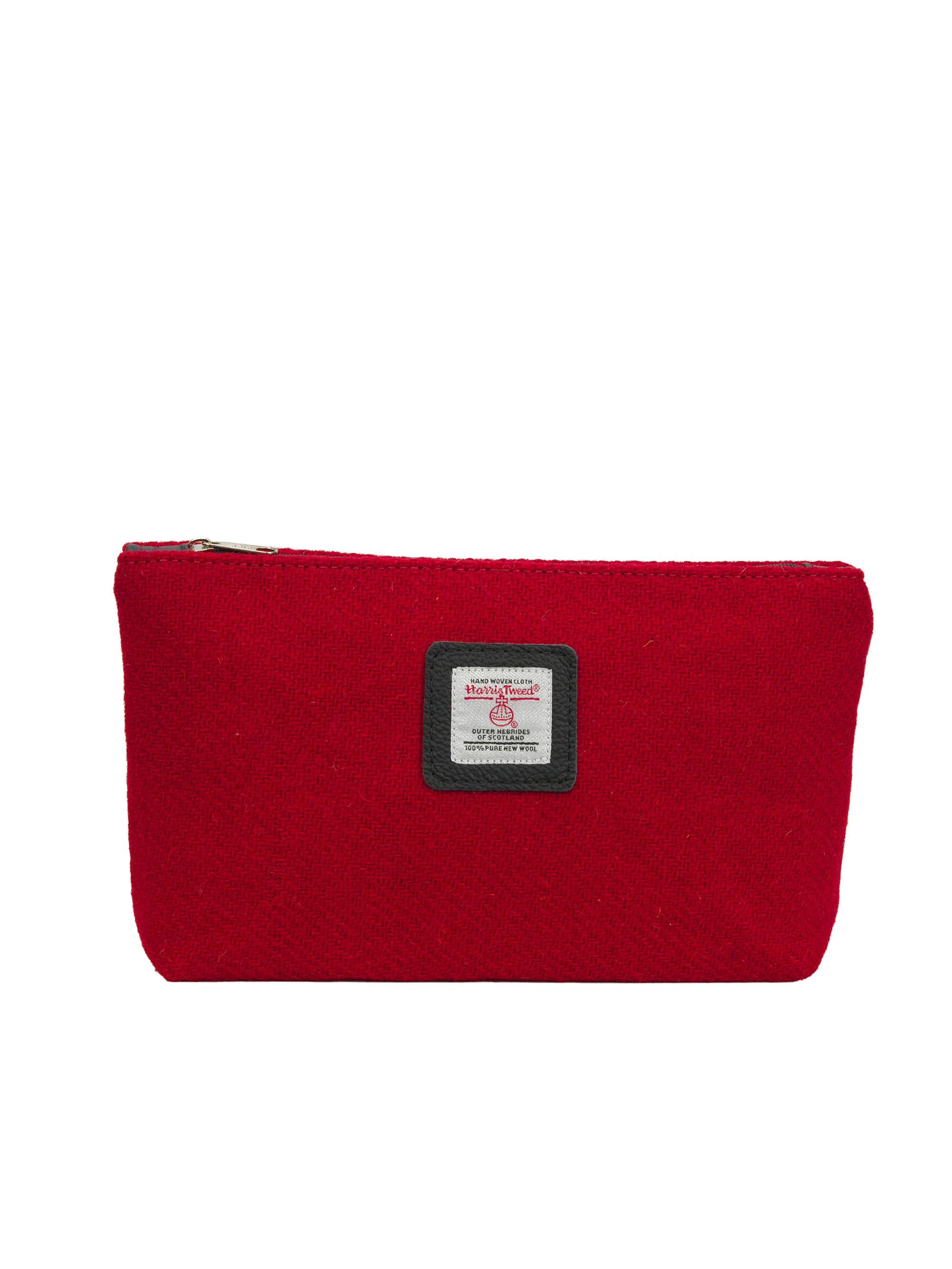 Harris Tweed Cosmetic Bag - 101 (Black Leather)
