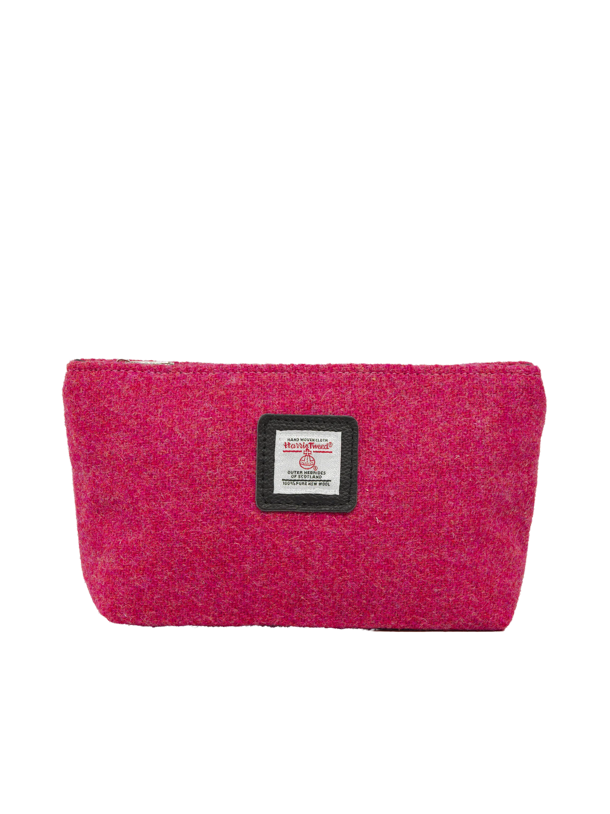 Harris Tweed Cosmetic Bag - 349 (Black Leather)