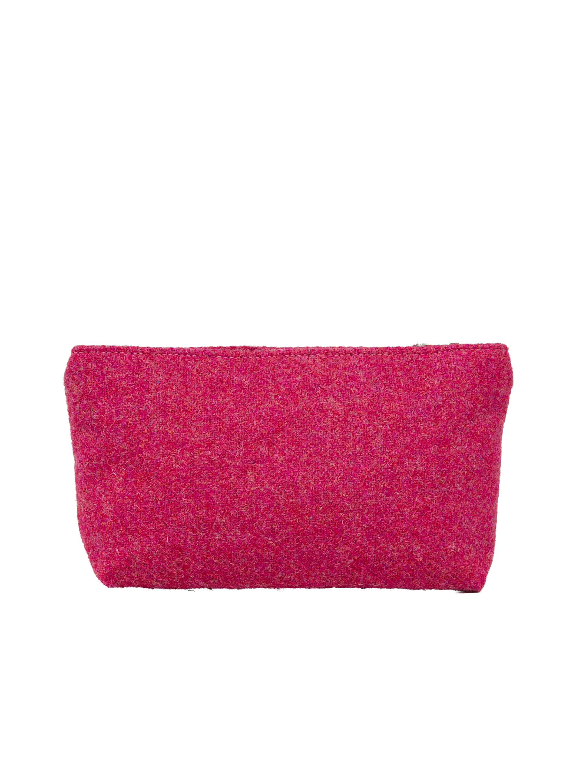 Harris Tweed Cosmetic Bag - 349 (Black Leather) - Image 3